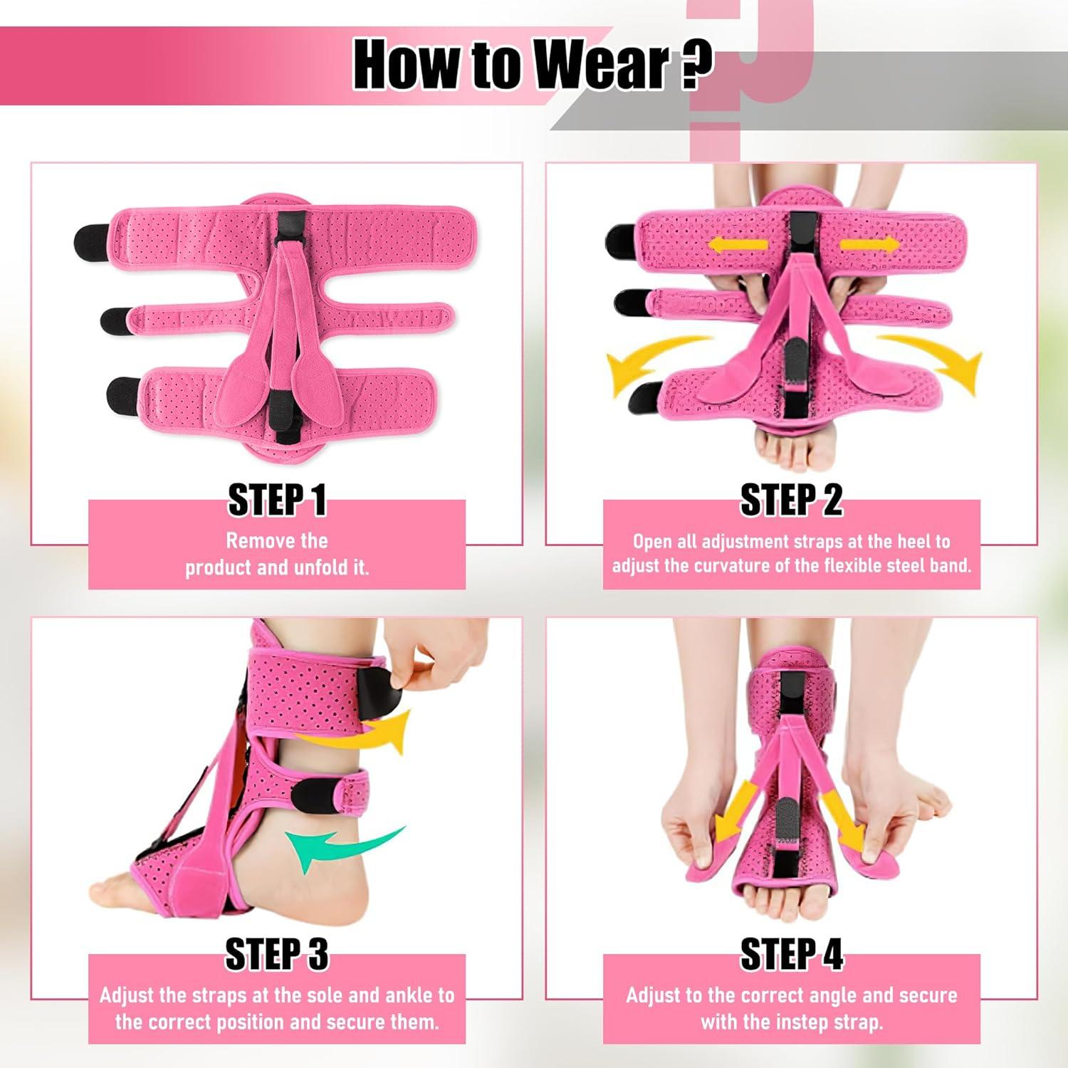 Férula Nocturna para Fascitis Plantar GQIRIL con Accesorios