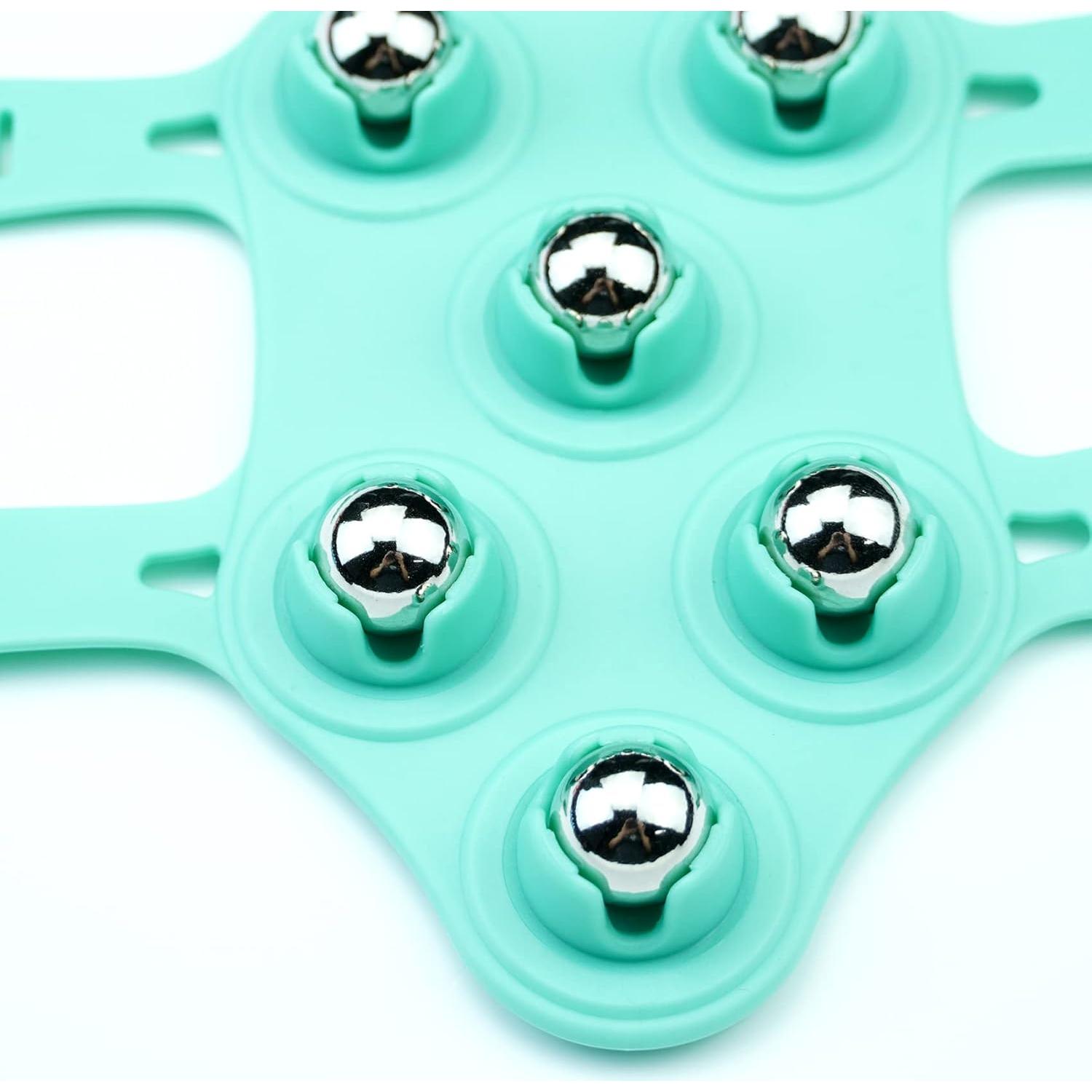 Masajeador de Guante Manual Nicecoco 7 Bolas 360° Verde