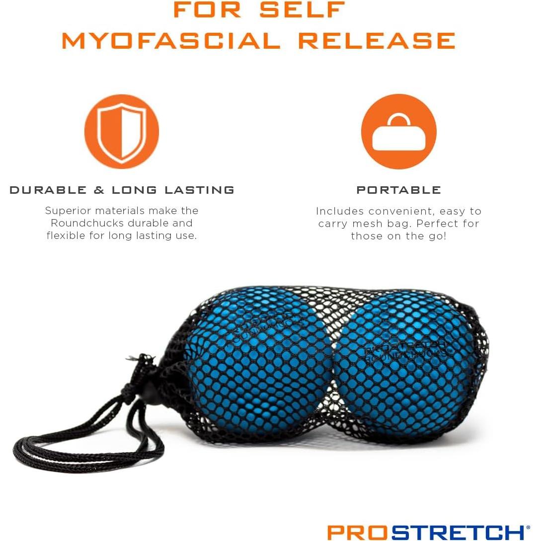 Bolas de Masaje ProStretch Round Chucks - Alivio Miofascial Set de 2