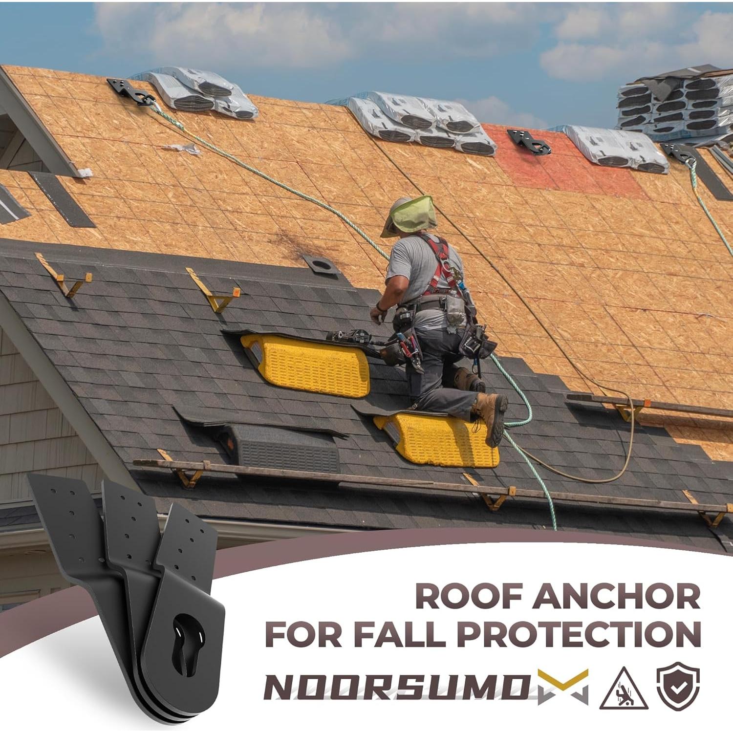 Clip de Anclaje de Techo NOORSUMD - 3 Piezas Aluminio