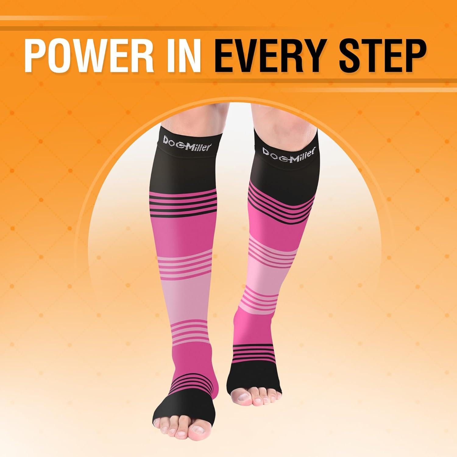 Calcetines de compresión abiertos Doc Miller 15-20 mmHg - 1 par