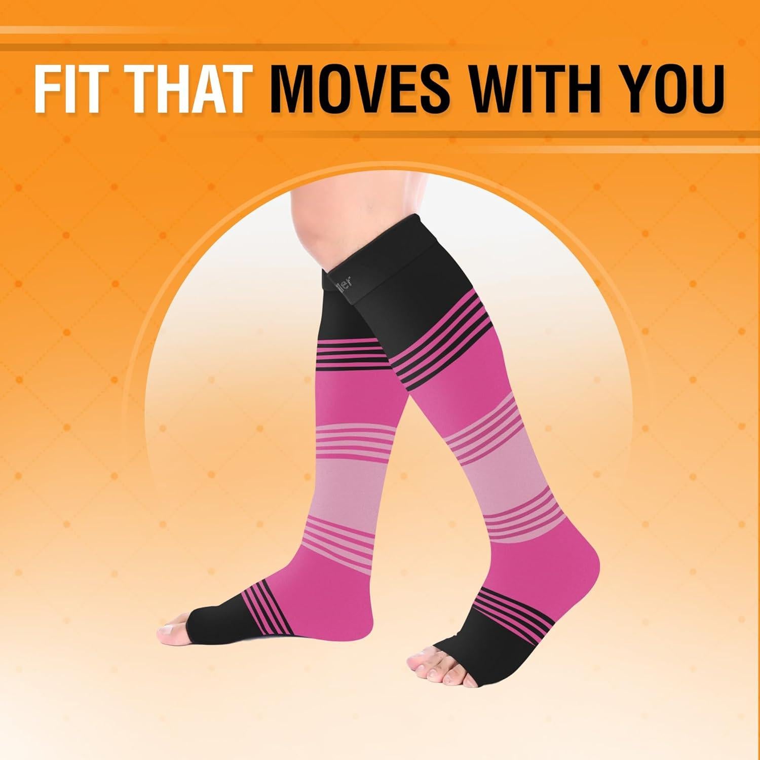 Calcetines de compresión abiertos Doc Miller 15-20 mmHg - 1 par