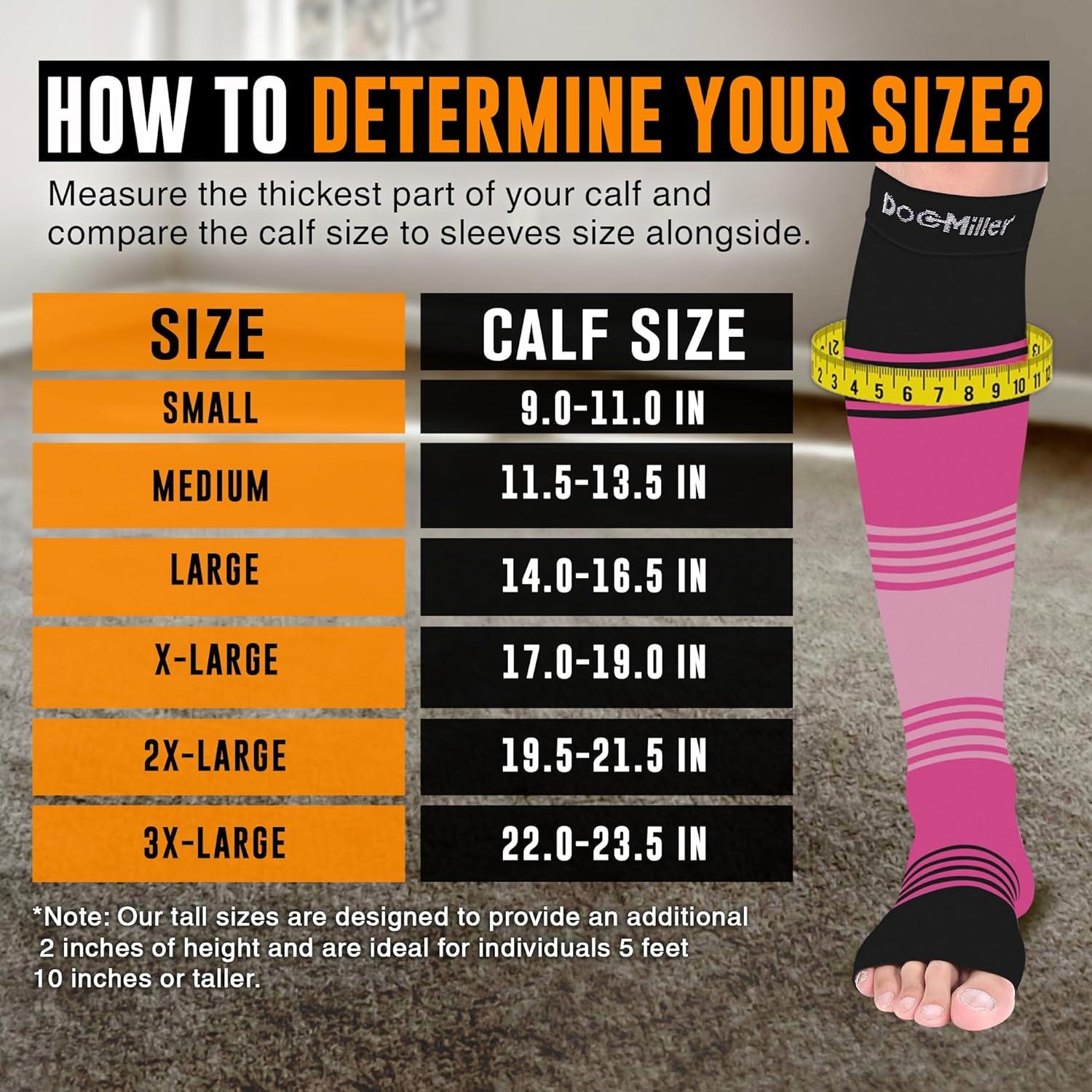 Calcetines de compresión abiertos Doc Miller 15-20 mmHg - 1 par