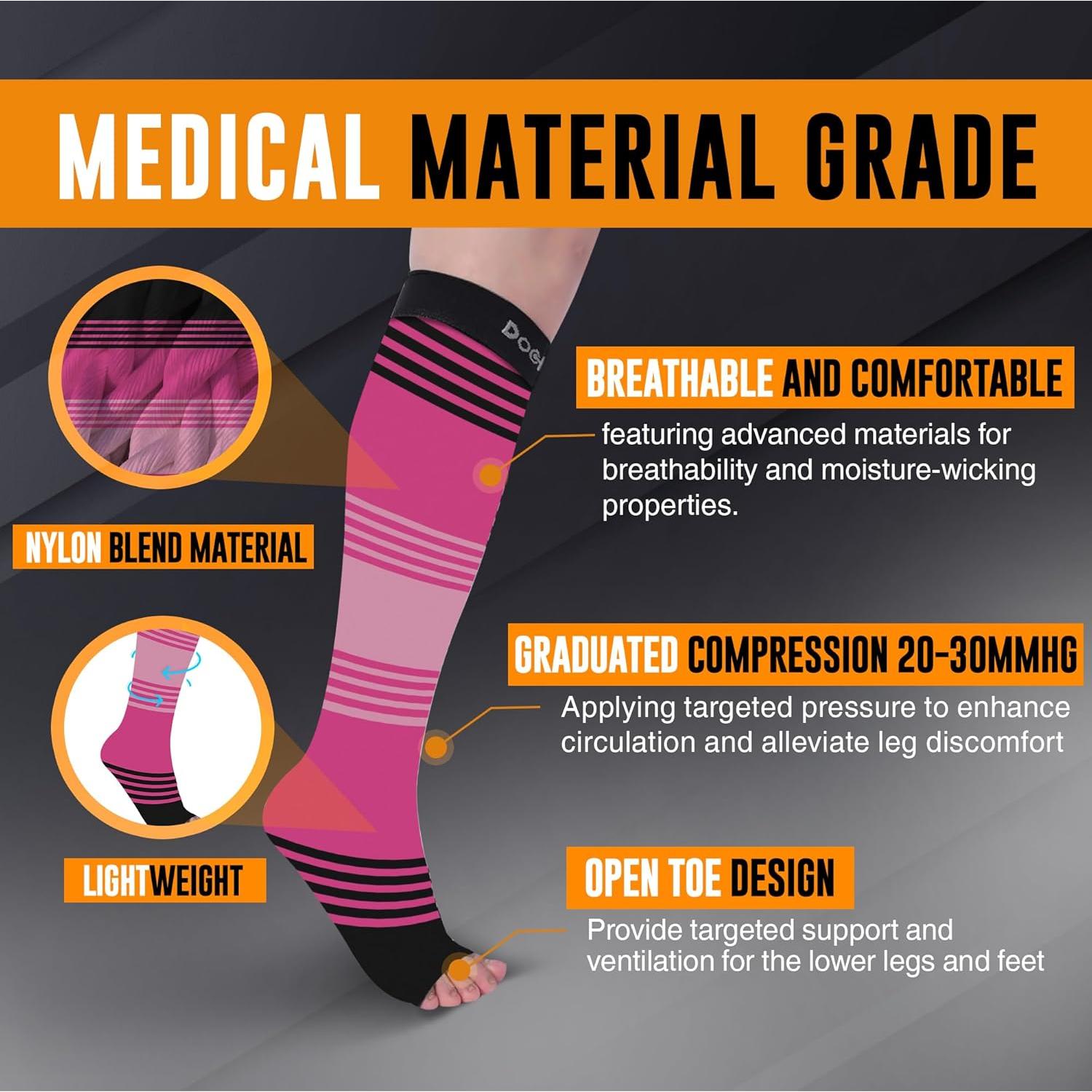 Calcetines de compresión abiertos Doc Miller 15-20 mmHg - 1 par