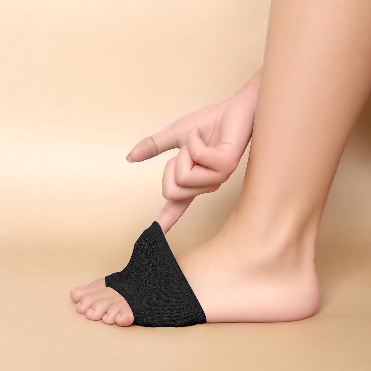 5 Pares de Medias Cortas Abiertas para Mujeres - Algodón Antideslizante