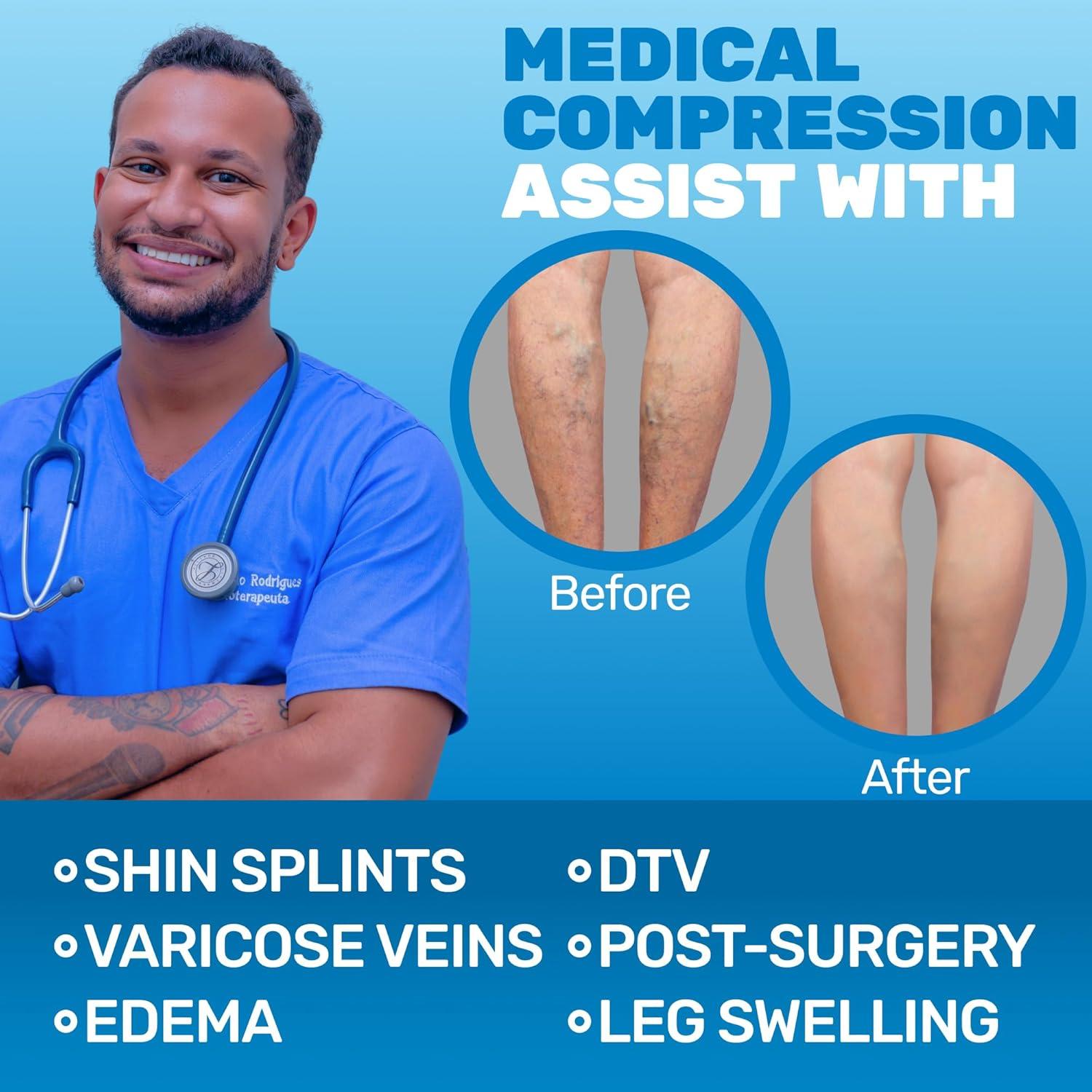 Medias de Compresión Transparentes Absolute Support 20-30mmHg X-Grande