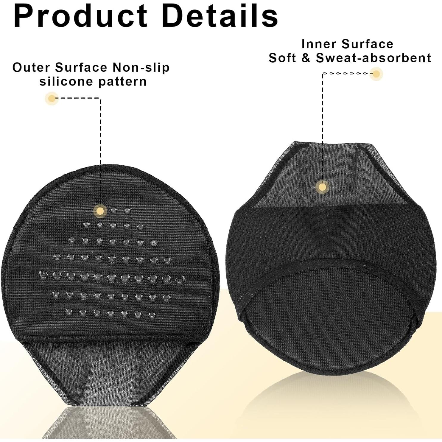Calcetines Antideslizantes Cubres Dedos FdcZeyxior 4 Pares