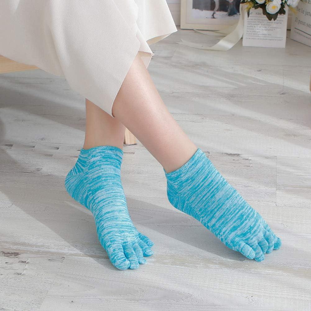 Calcetines de Algodón para Mujeres 5 Dedos Talla Única - Paquete de 5