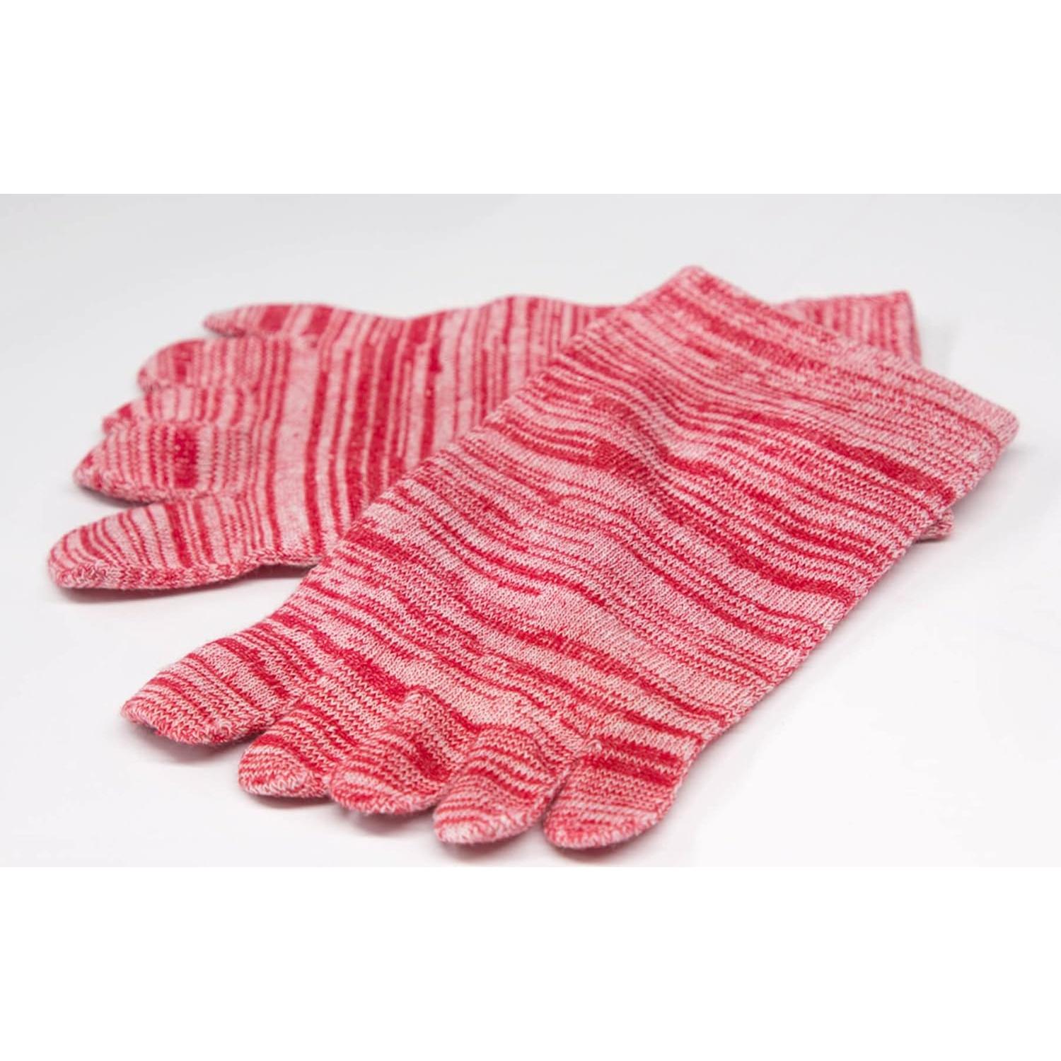 Calcetines de Algodón para Mujeres 5 Dedos Talla Única - Paquete de 5