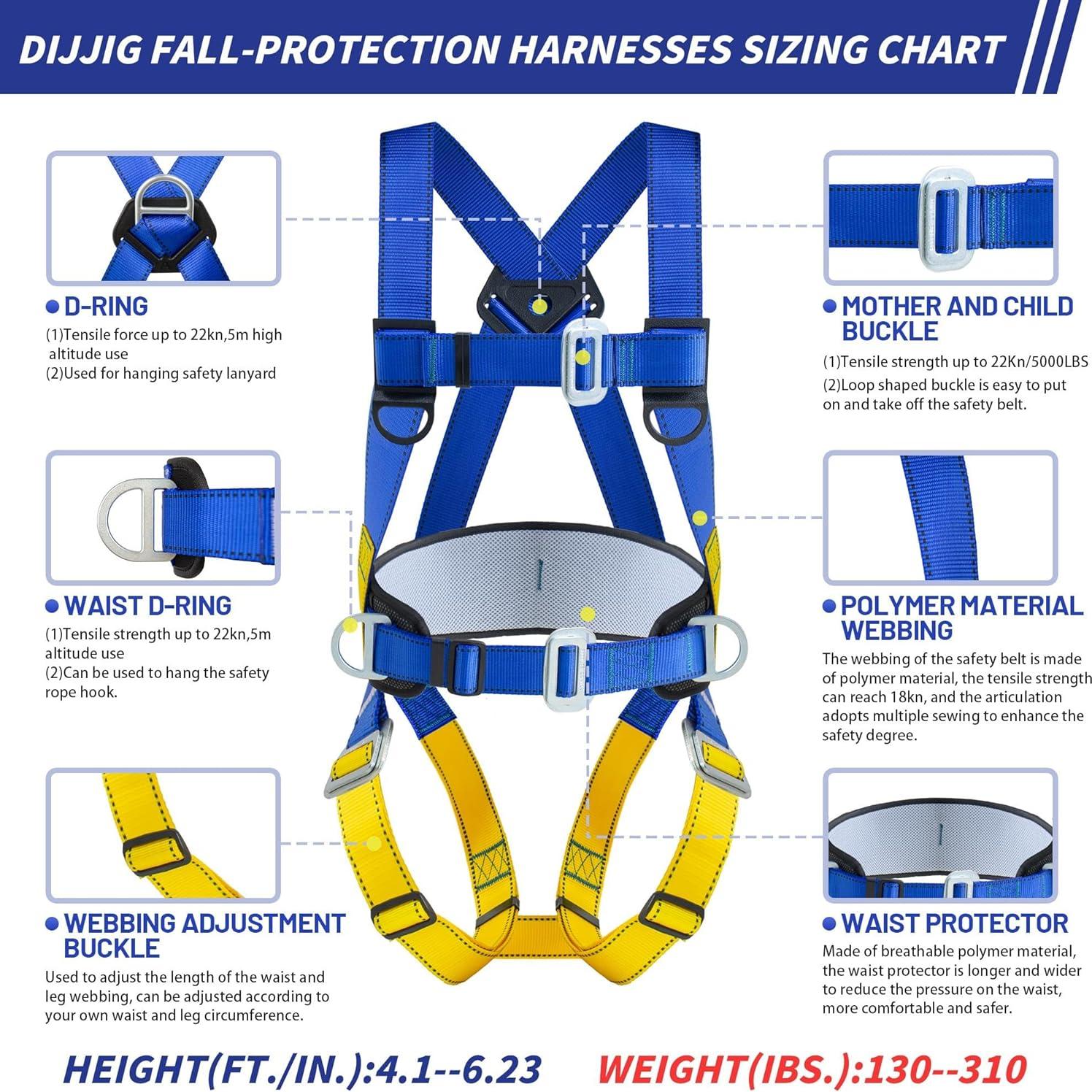 Arnés de Seguridad Universal D-Ring 5 Puntos Poliester