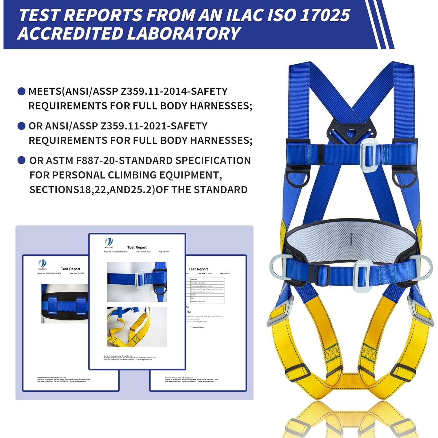 Arnés de Seguridad Universal D-Ring 5 Puntos Poliester
