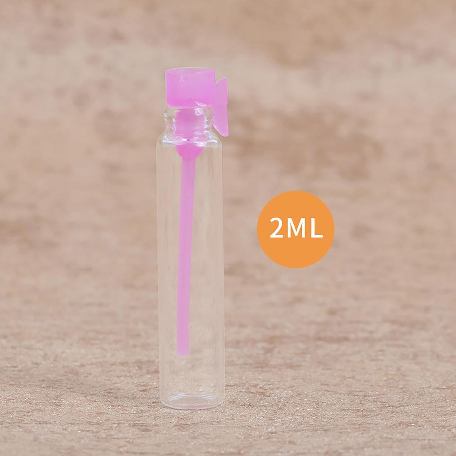 100 Frascos de Vidrio 2ml para Aceites Esenciales BFLCTTBD