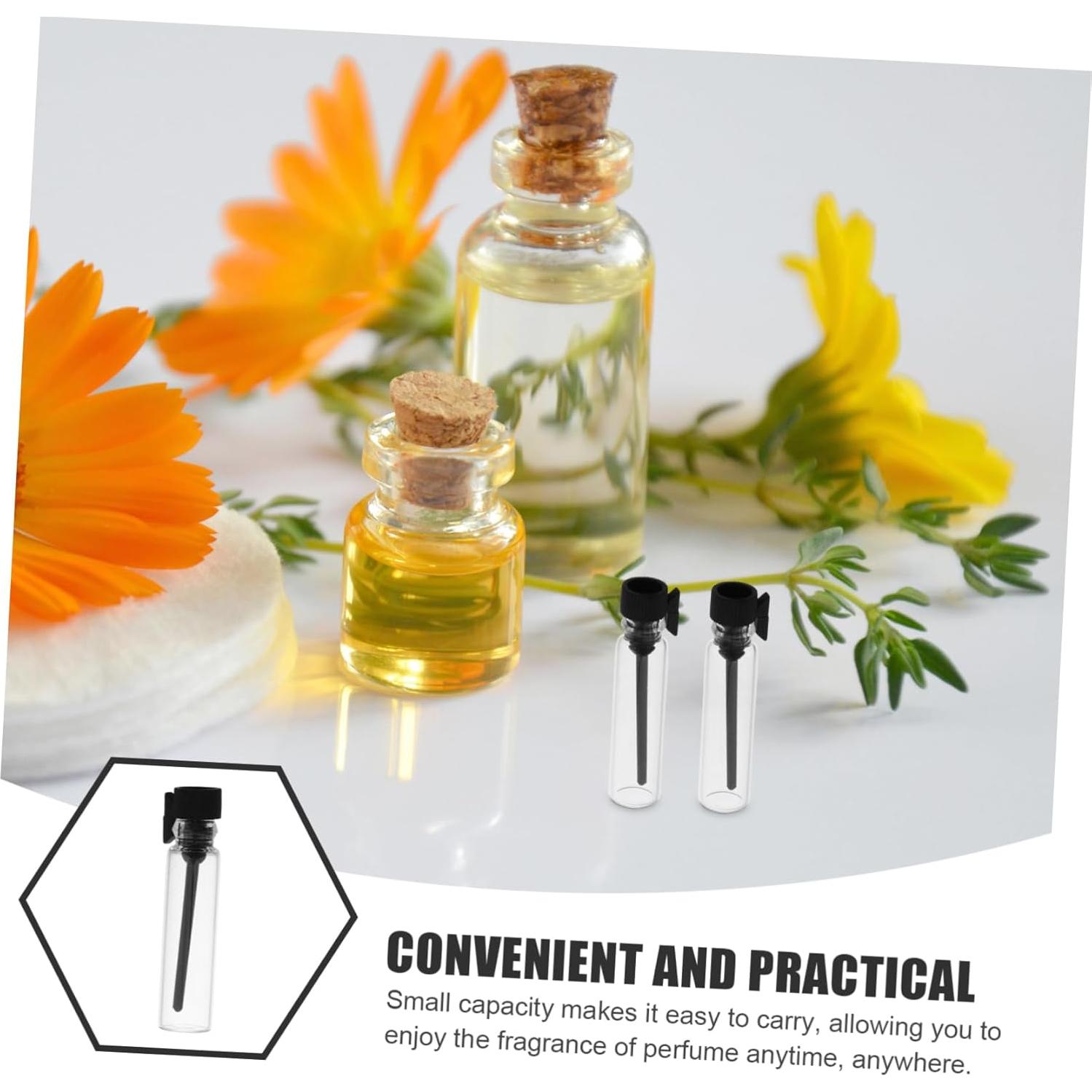 10 Botellas de Vidrio para Perfume CALLARON 1ml Antifugas