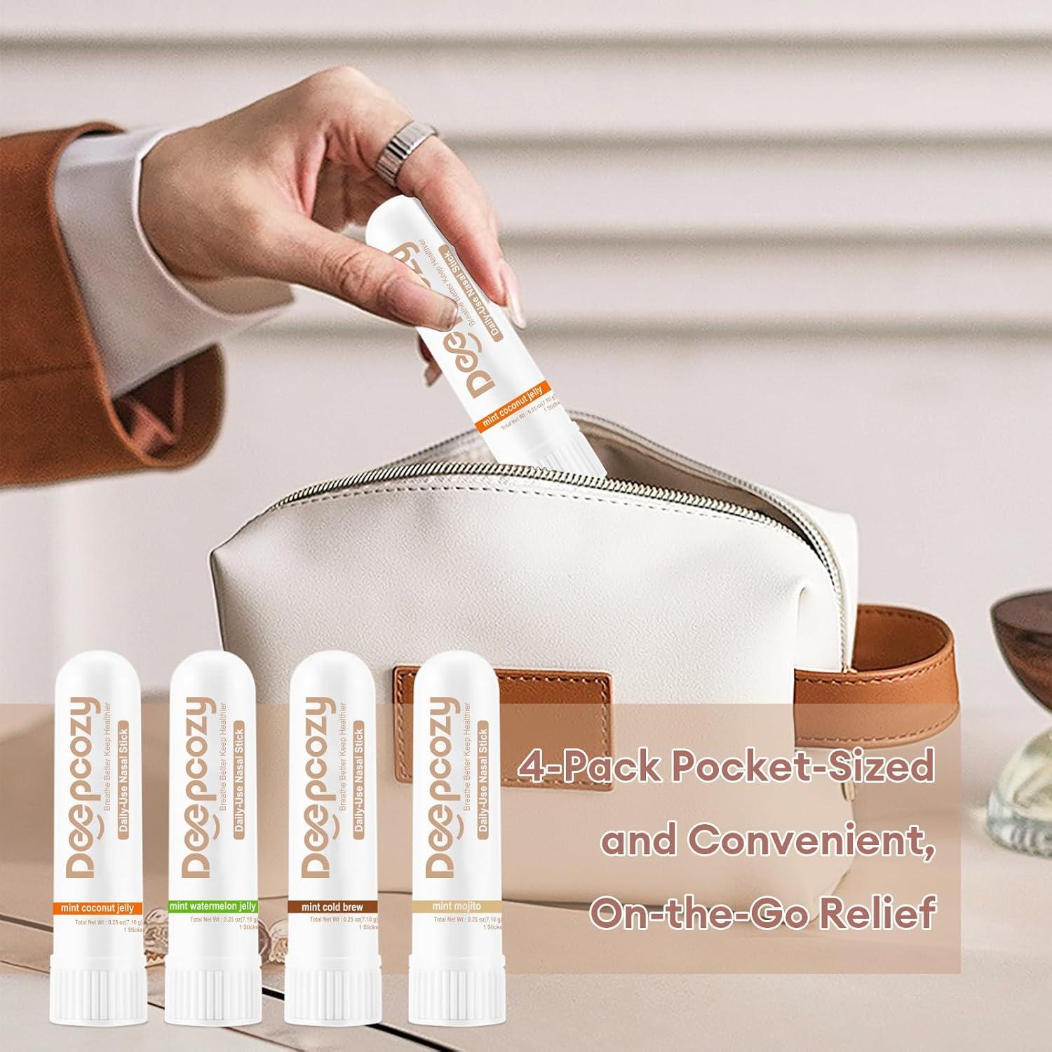 Inhalador Nasal Portátil HORIGEN - Paquete de 4 Aromas