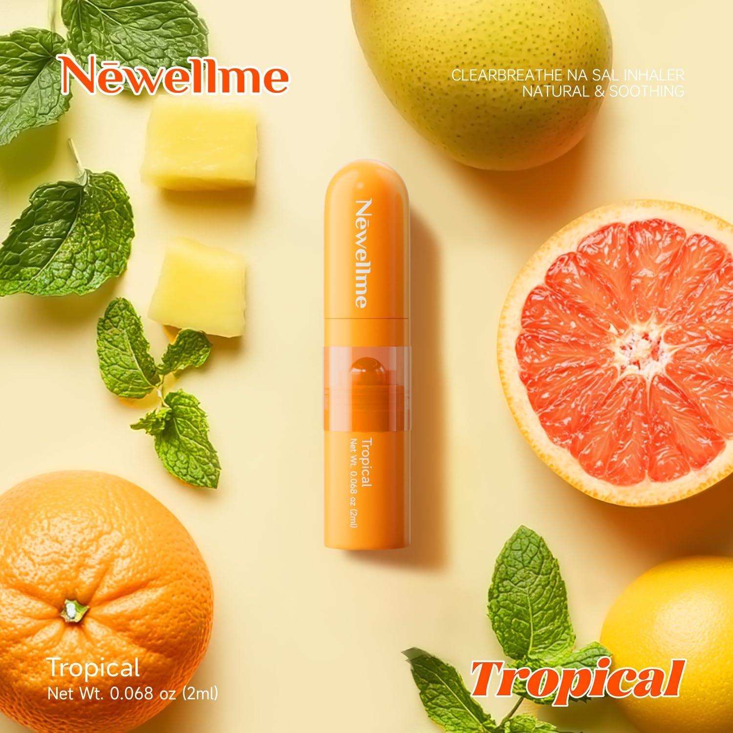 Inhalador Nasal y Roll-On Newellme 2-en-1 Aromaterapia