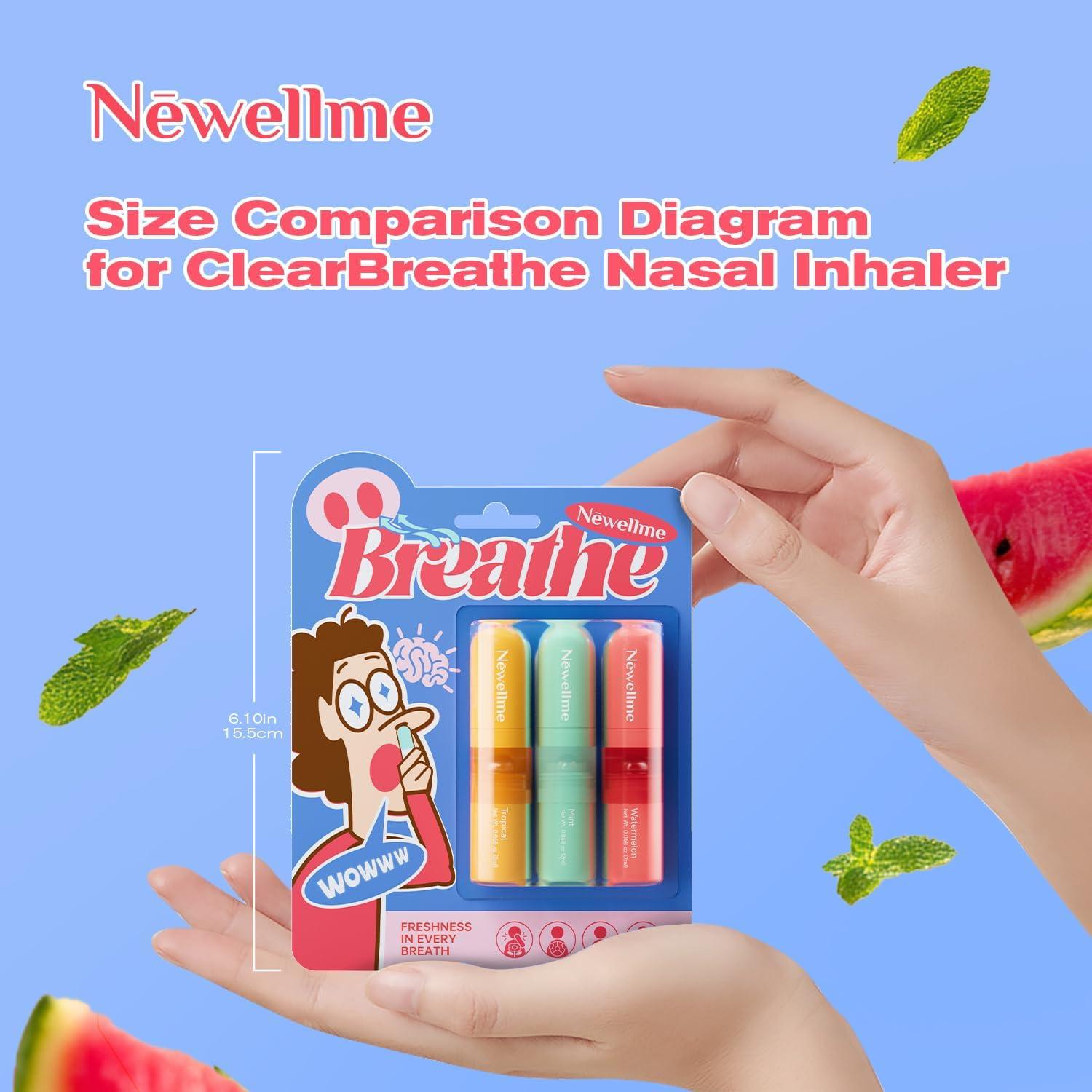 Inhalador Nasal y Roll-On Newellme 2-en-1 Aromaterapia