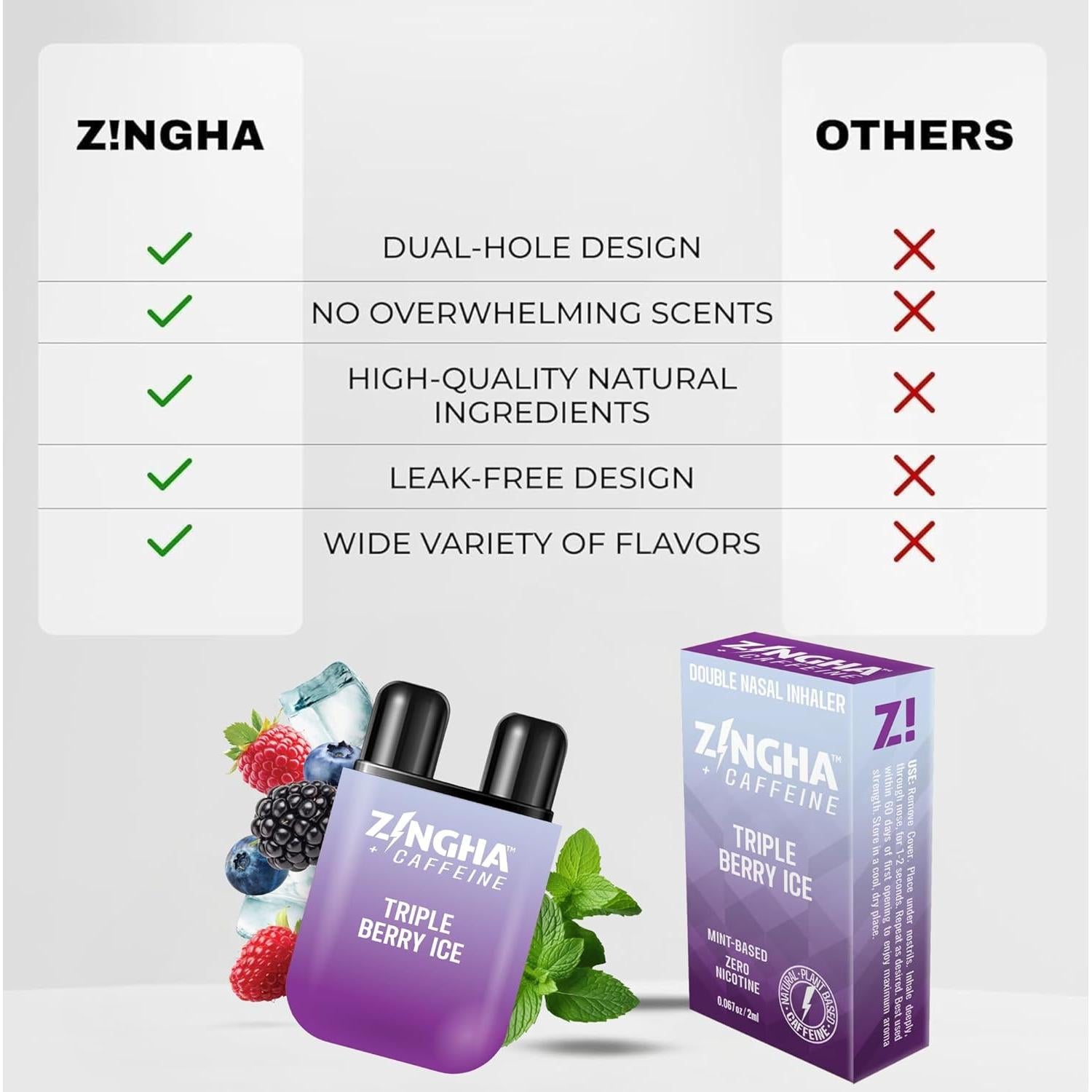 Inhalador Nasal Aromaterapia Cafeína Flashsales 2pk Tropical