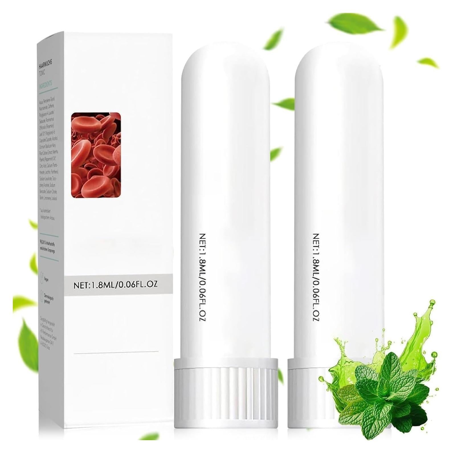 Inhalador Nasal de Aceite Esencial TKAART - Memoria y Enfoque (2 Pcs)