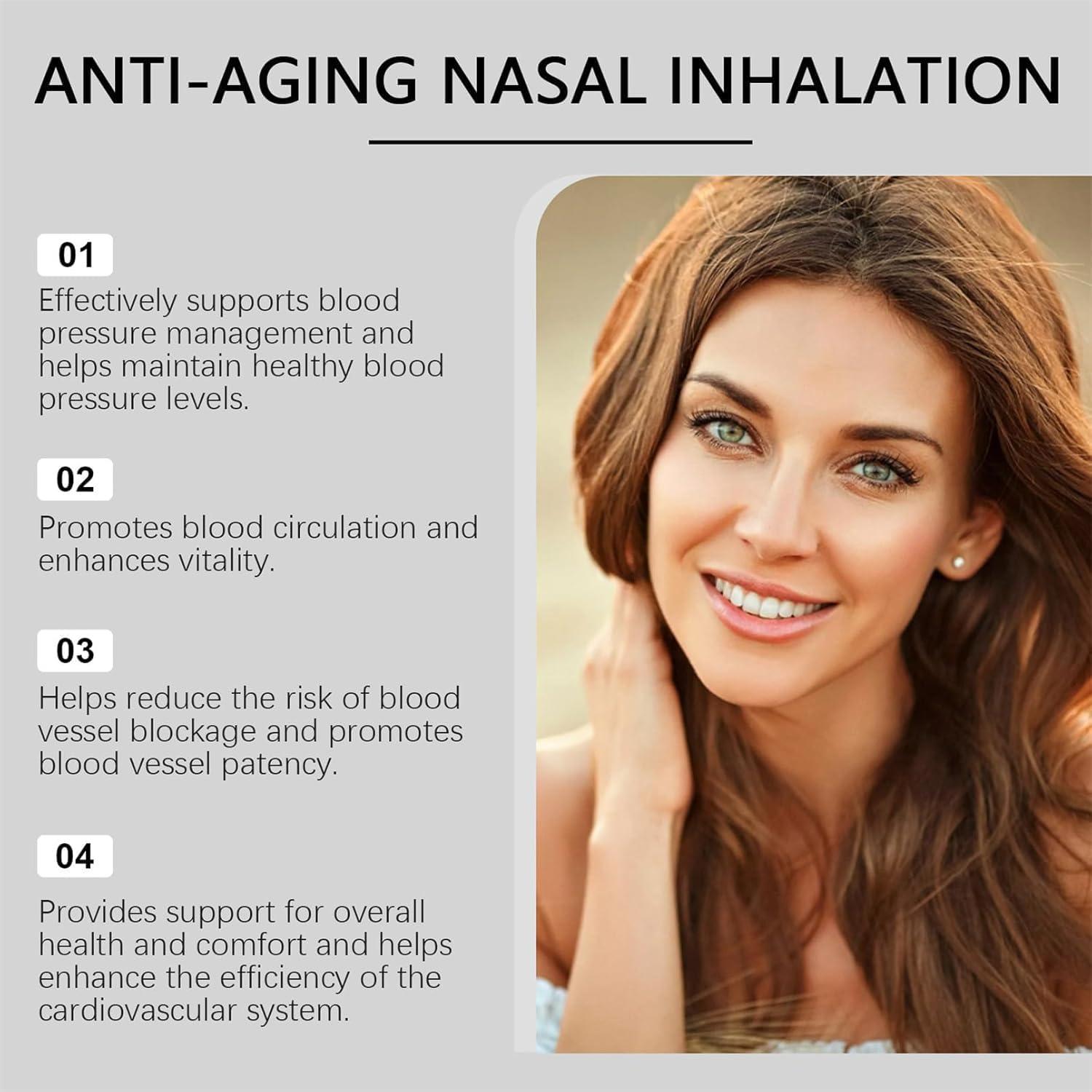 Inhalador Nasal de Aceite Esencial TKAART - Memoria y Enfoque (2 Pcs)