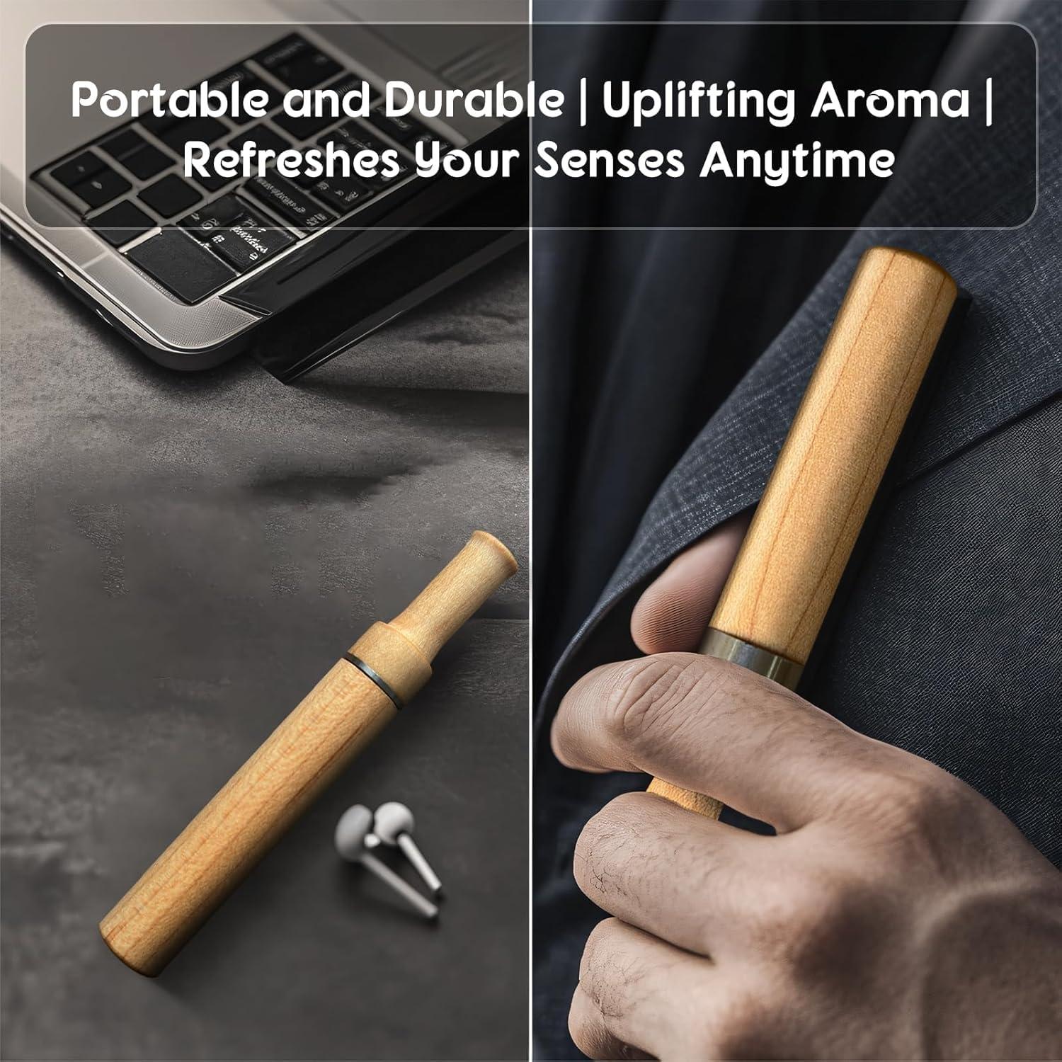 Inhalador de Aceite Esencial Saoivim Hierba Limón Portátil