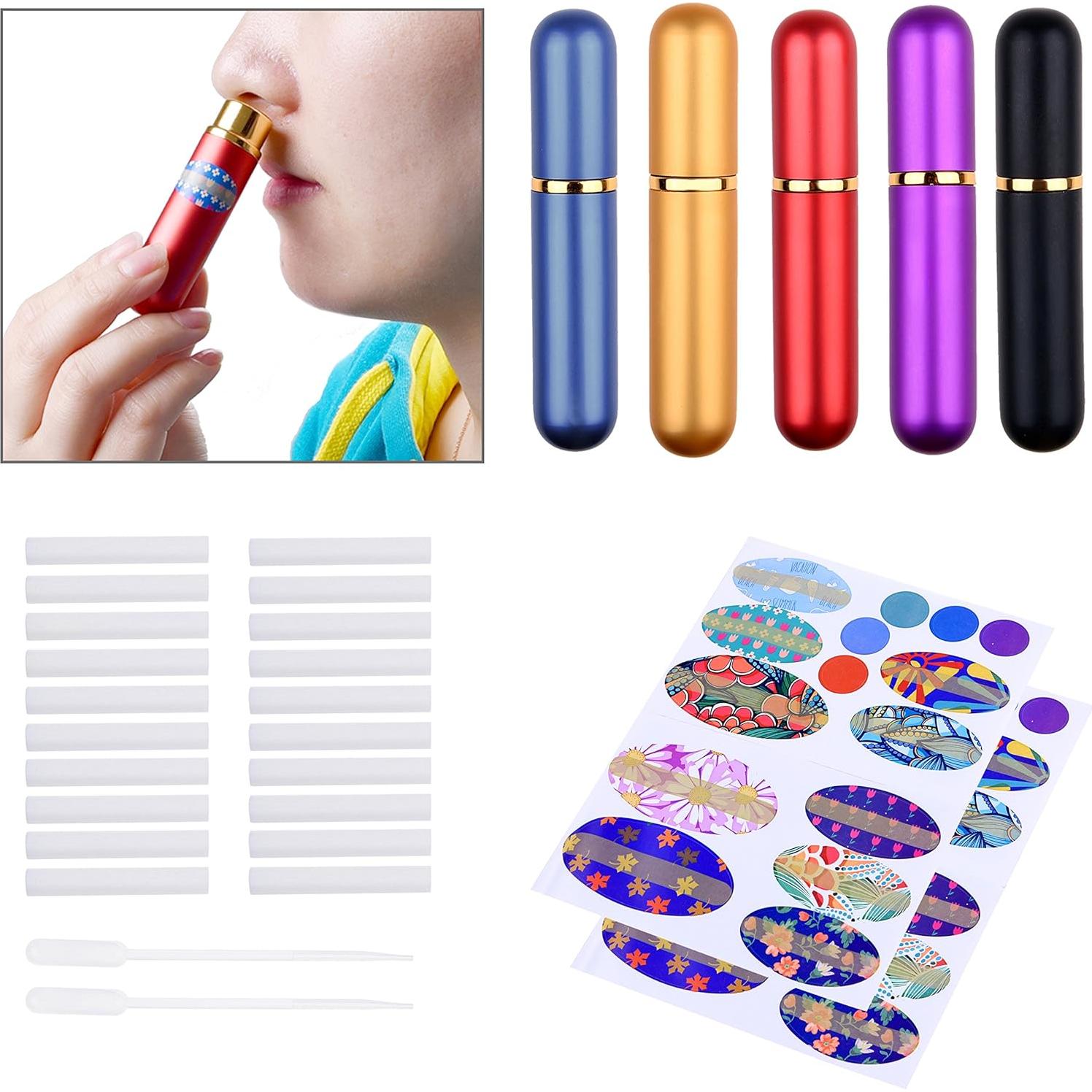 Kare & Kind Tubos Inhaladores de Aromaterapia - 5 Elegantes