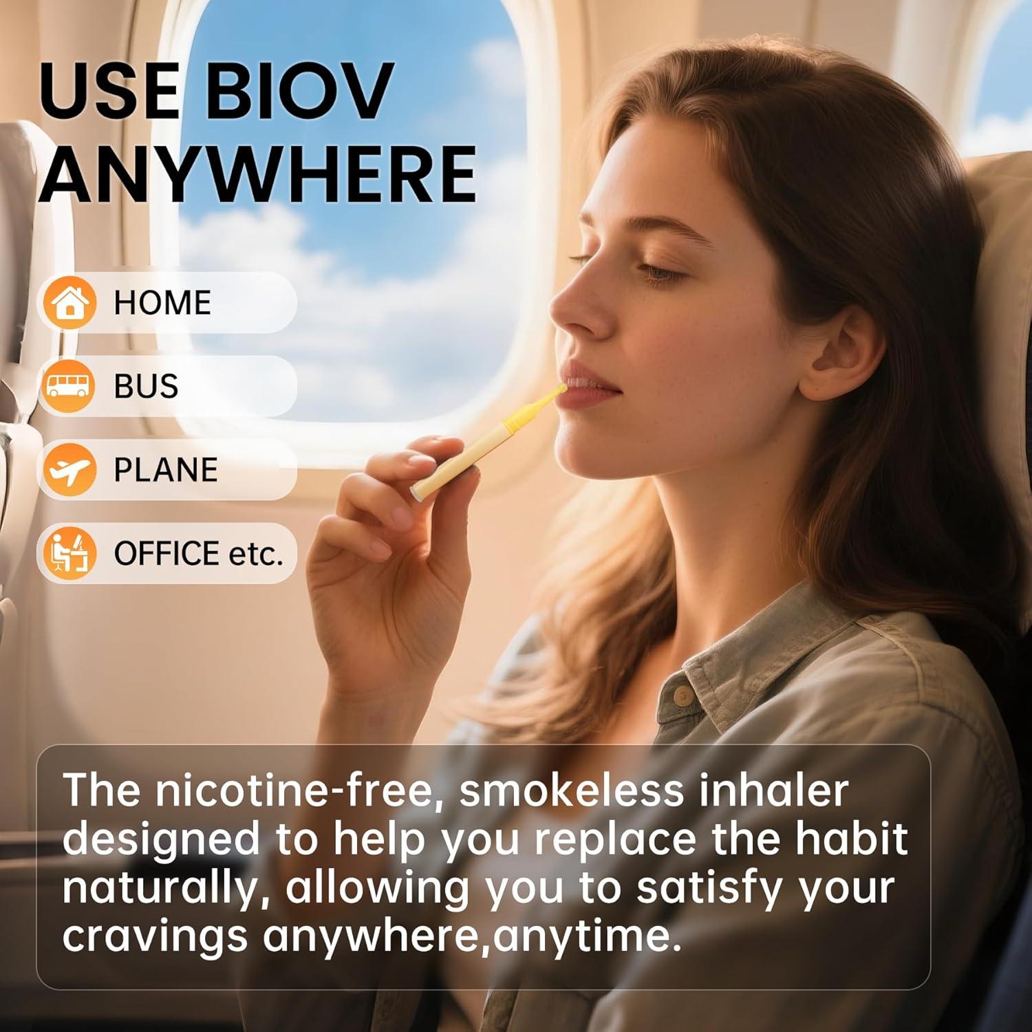 Paquete de 6 Inhaladores Naturales Biovikoting Sin Nicotina