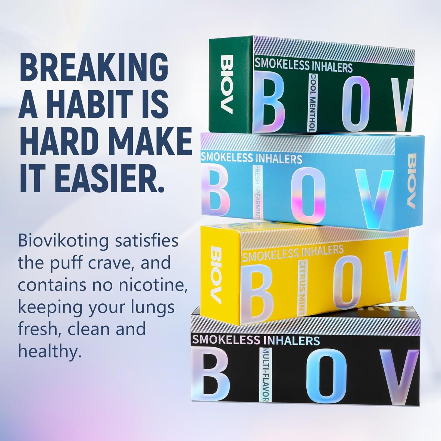 Paquete de 6 Inhaladores Naturales Biovikoting Sin Nicotina