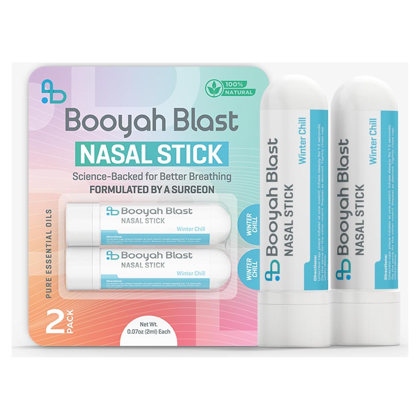 Palitos Nasales Aromaterapia Booyah Blast Frío Invernal 4PK