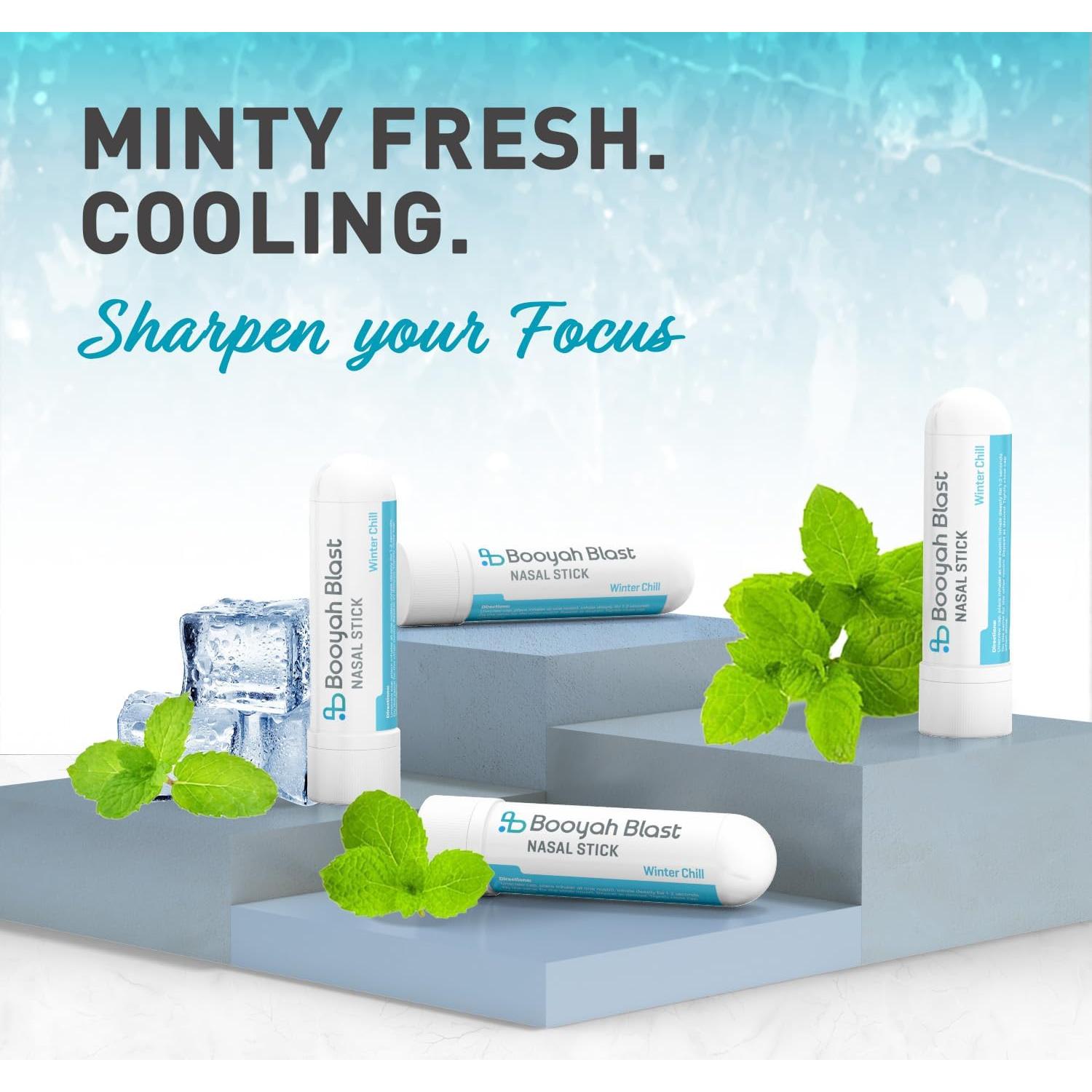 Palitos Nasales Aromaterapia Booyah Blast Frío Invernal 4PK