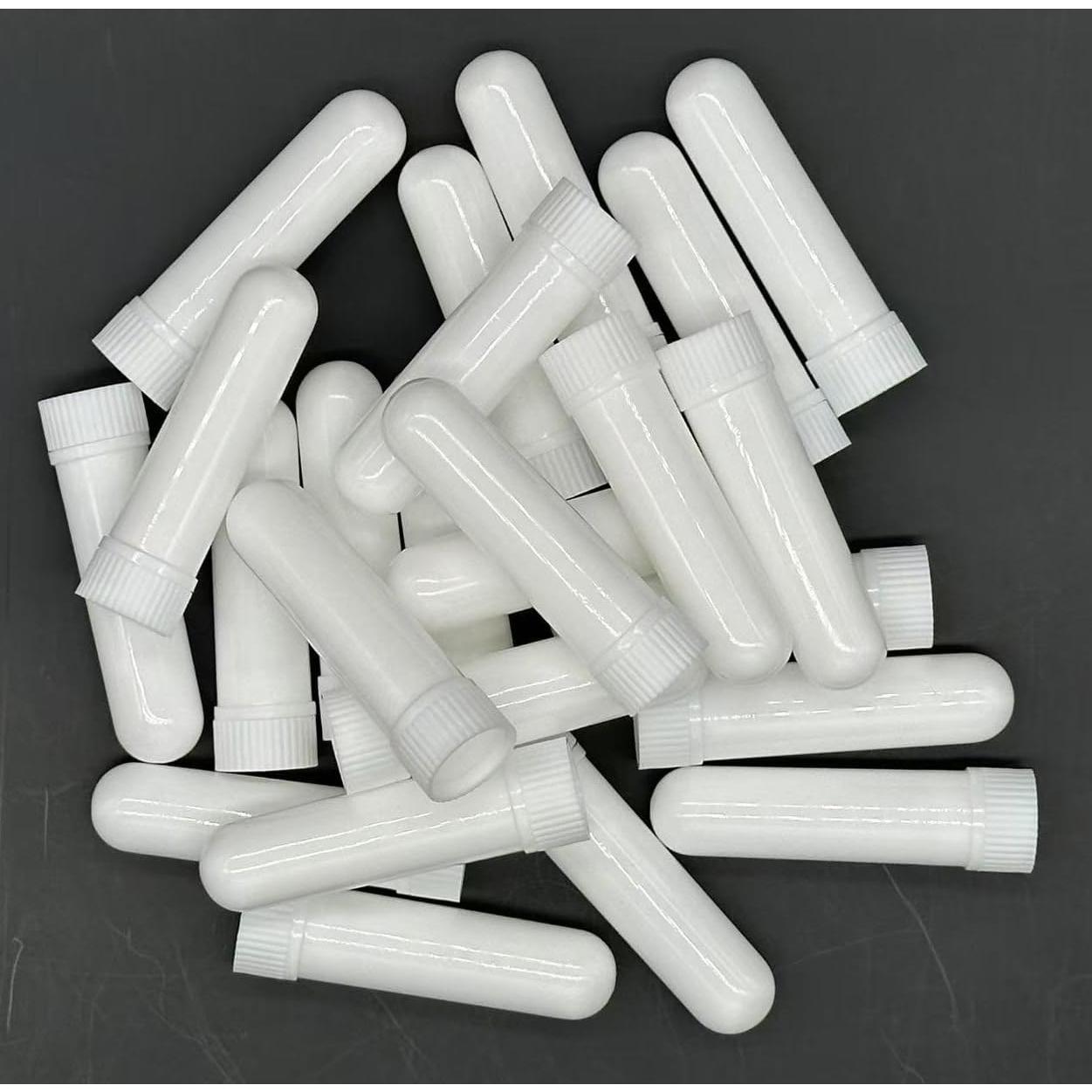 Kit 24 Tubos Inhaladores Nasales Zison con Etiquetas y Goteros