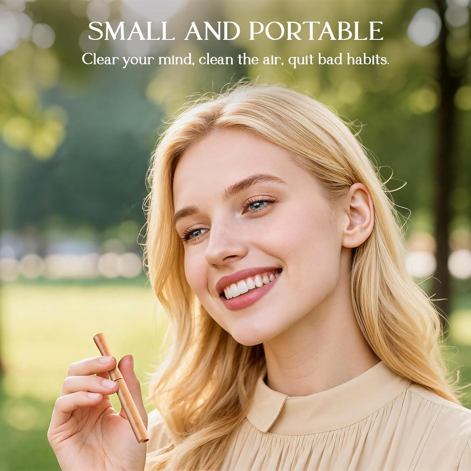 Inhalador de Madera Quit Boderi con 4 Nucleos Saborizados