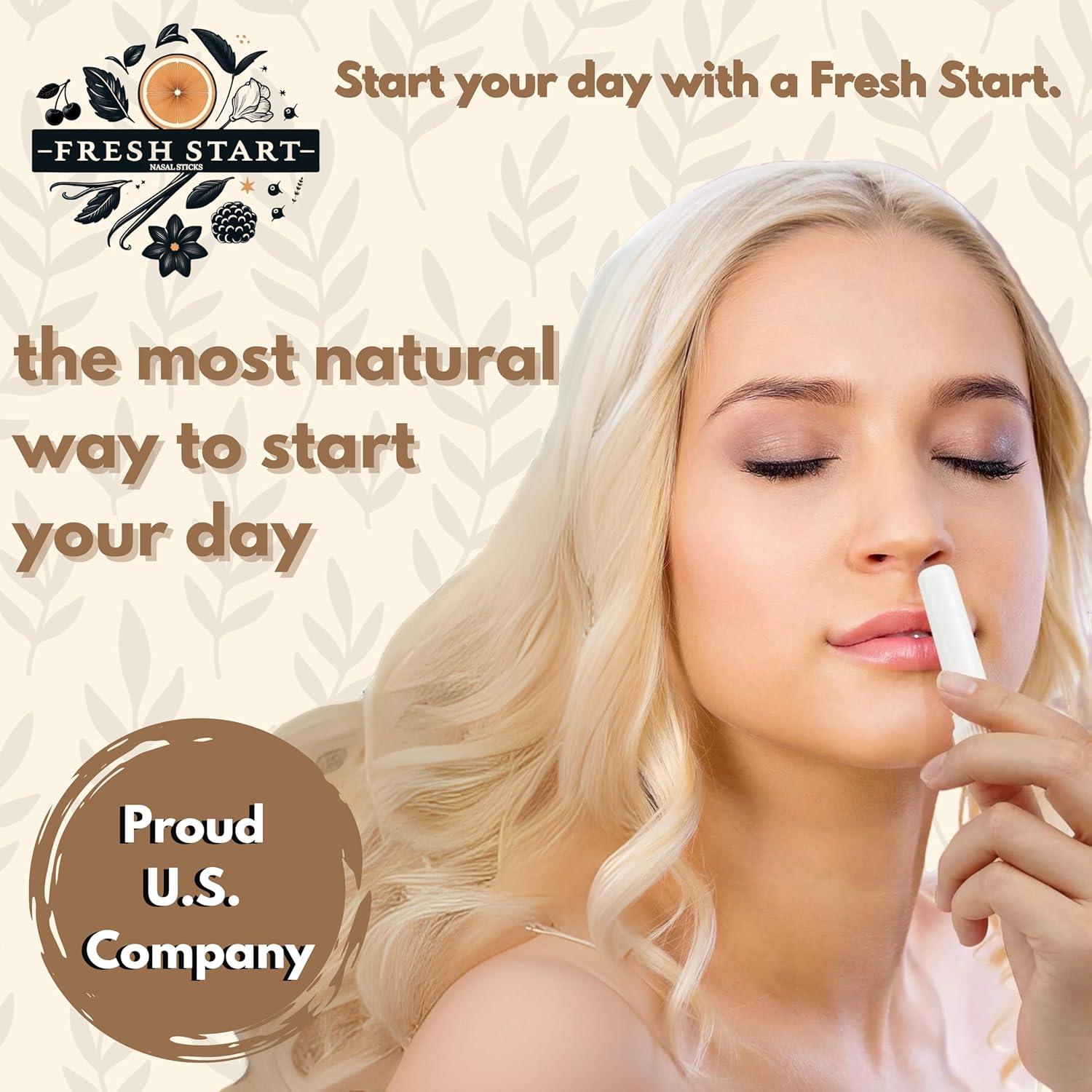 Inhalador Nasal Fresh Start - Paquete de 5 Aceites Esenciales