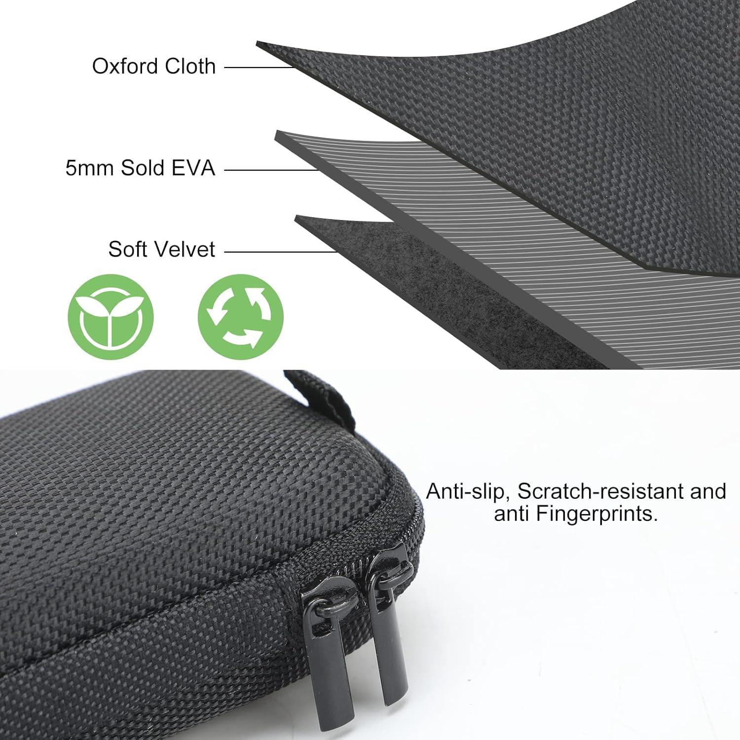 Estuche Duro para Inhalador Woanger 4 Pcs Negro Rojo Azul Plateado