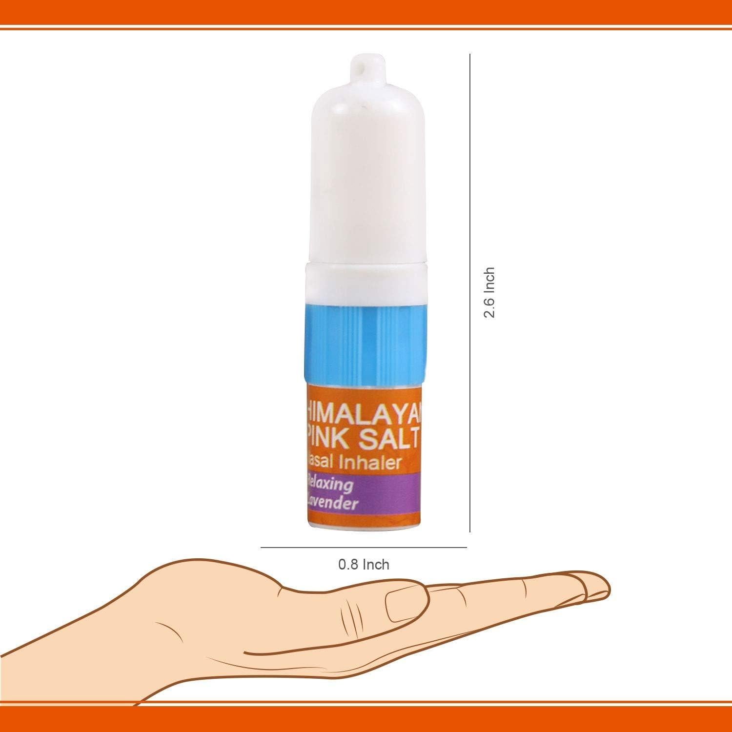 Inhalador Nasal Natural WBM con Sal Rosa y 3 Aromas - 3 Piezas