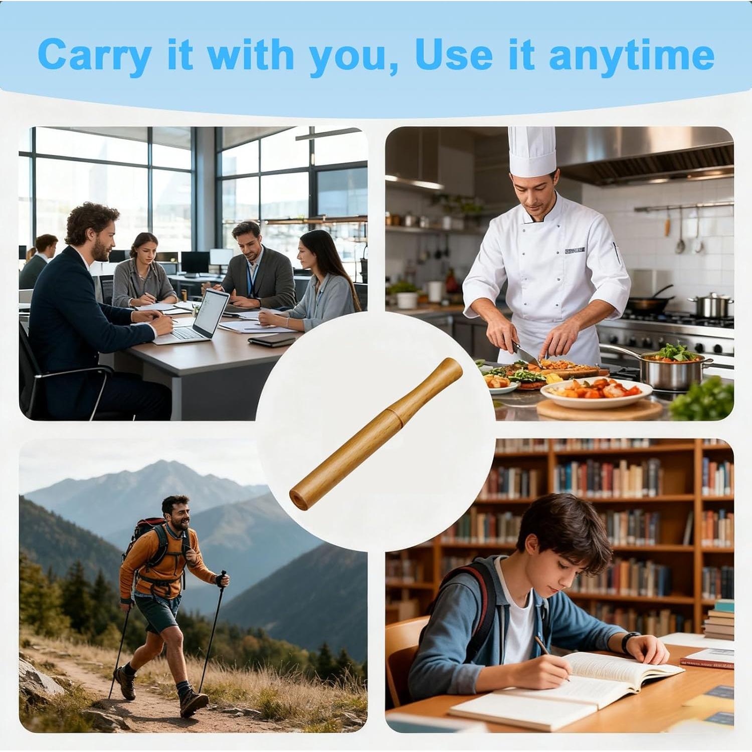 Inhalador Sin Vapor Sbujuetc para Dejar de Fumar con Menta