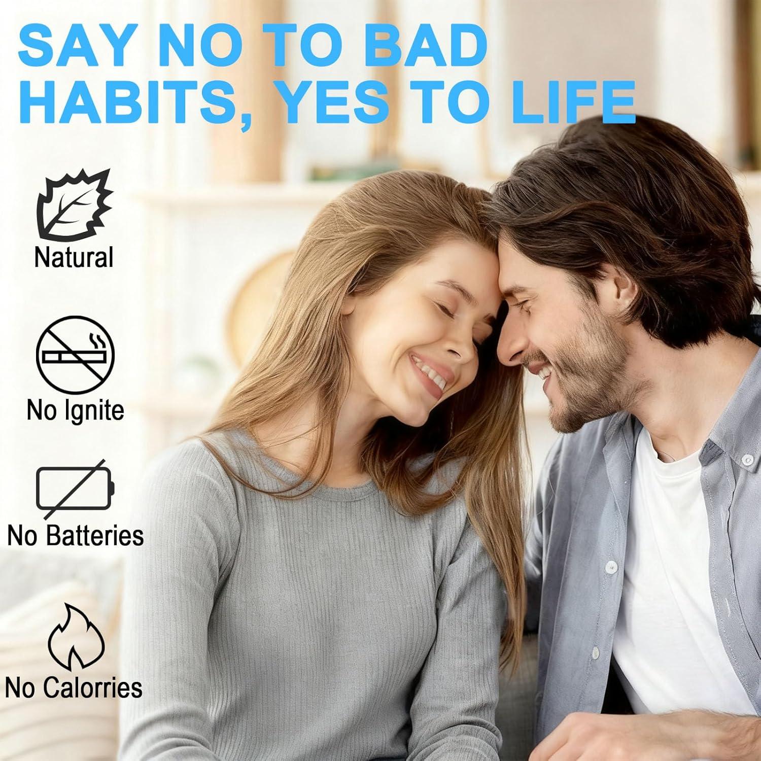 Inhalador Sin Vapor Sbujuetc para Dejar de Fumar con Menta