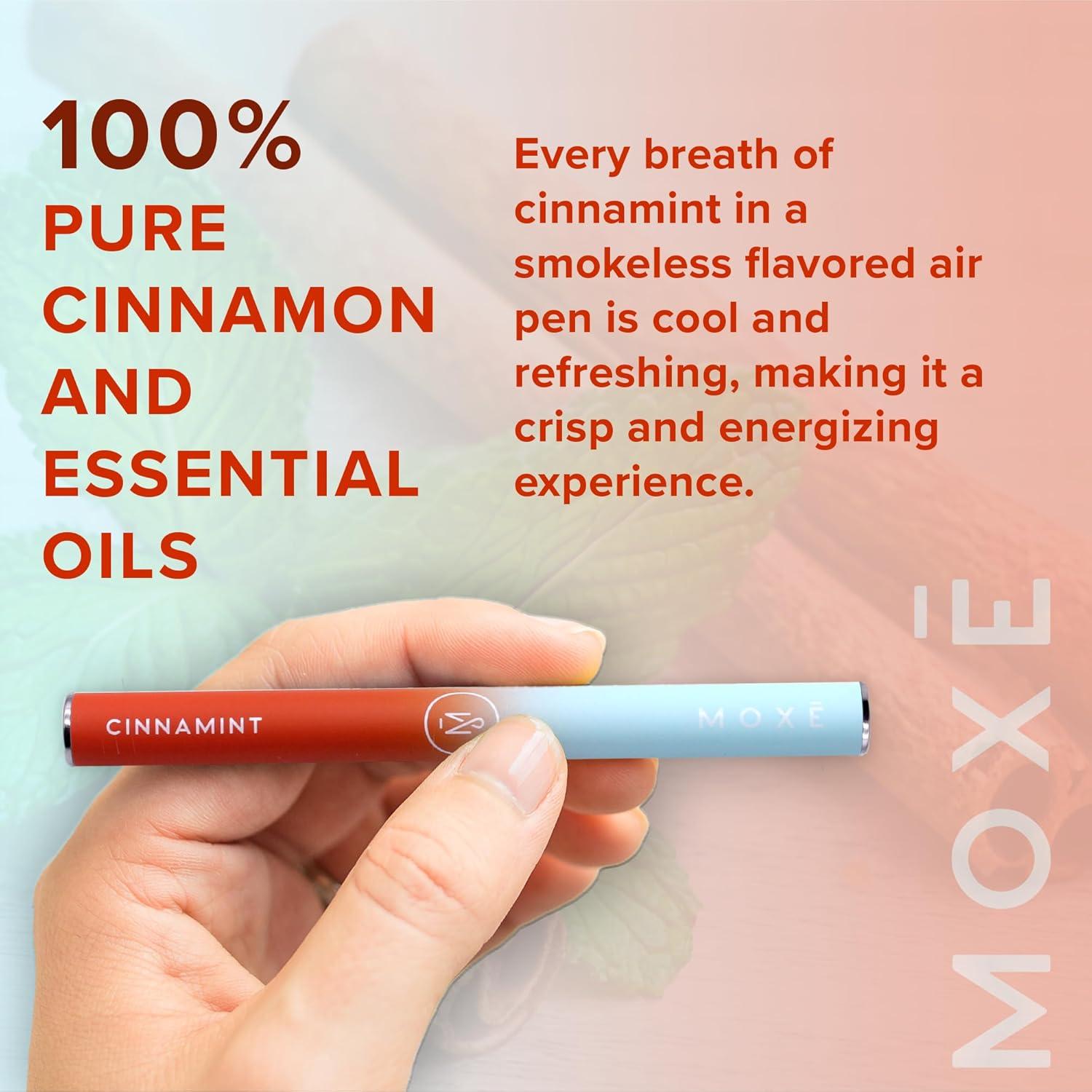 Inhalador Natural MOXE Cinnamint - Paquete de 3, Aceites Esenciales