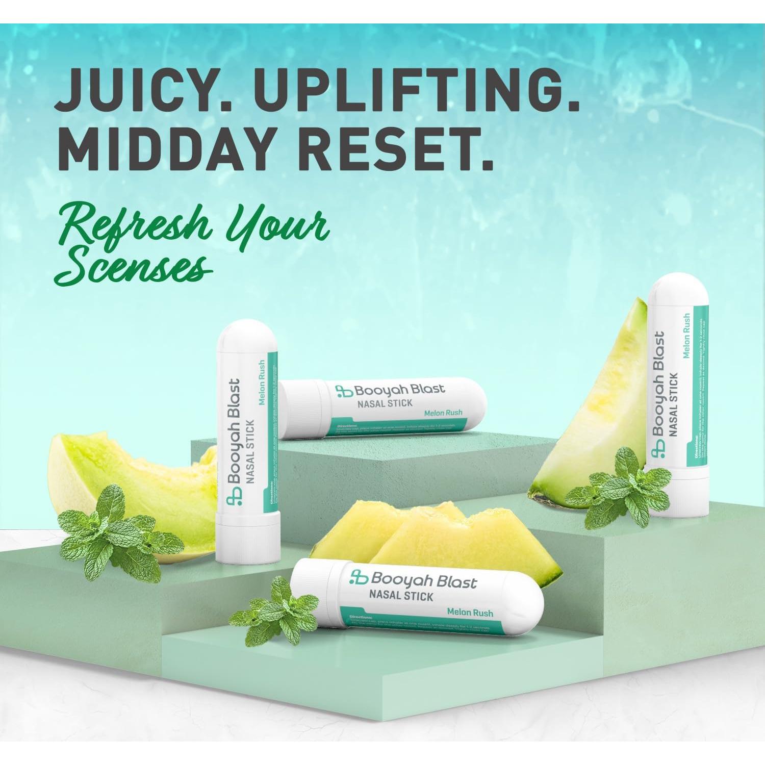 Palitos Nasales Aromaterapia Booyah Blast Rush Melón 4PK