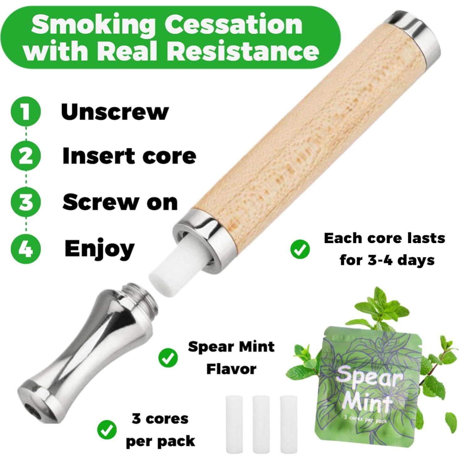 Inhalador Natural LINKHO para Cesación del Tabaco con Menta