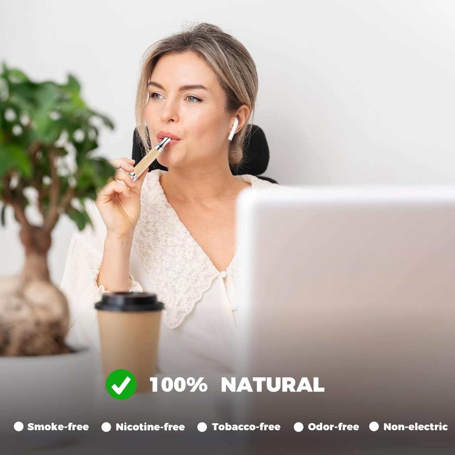 Inhalador Natural LINKHO para Cesación del Tabaco con Menta