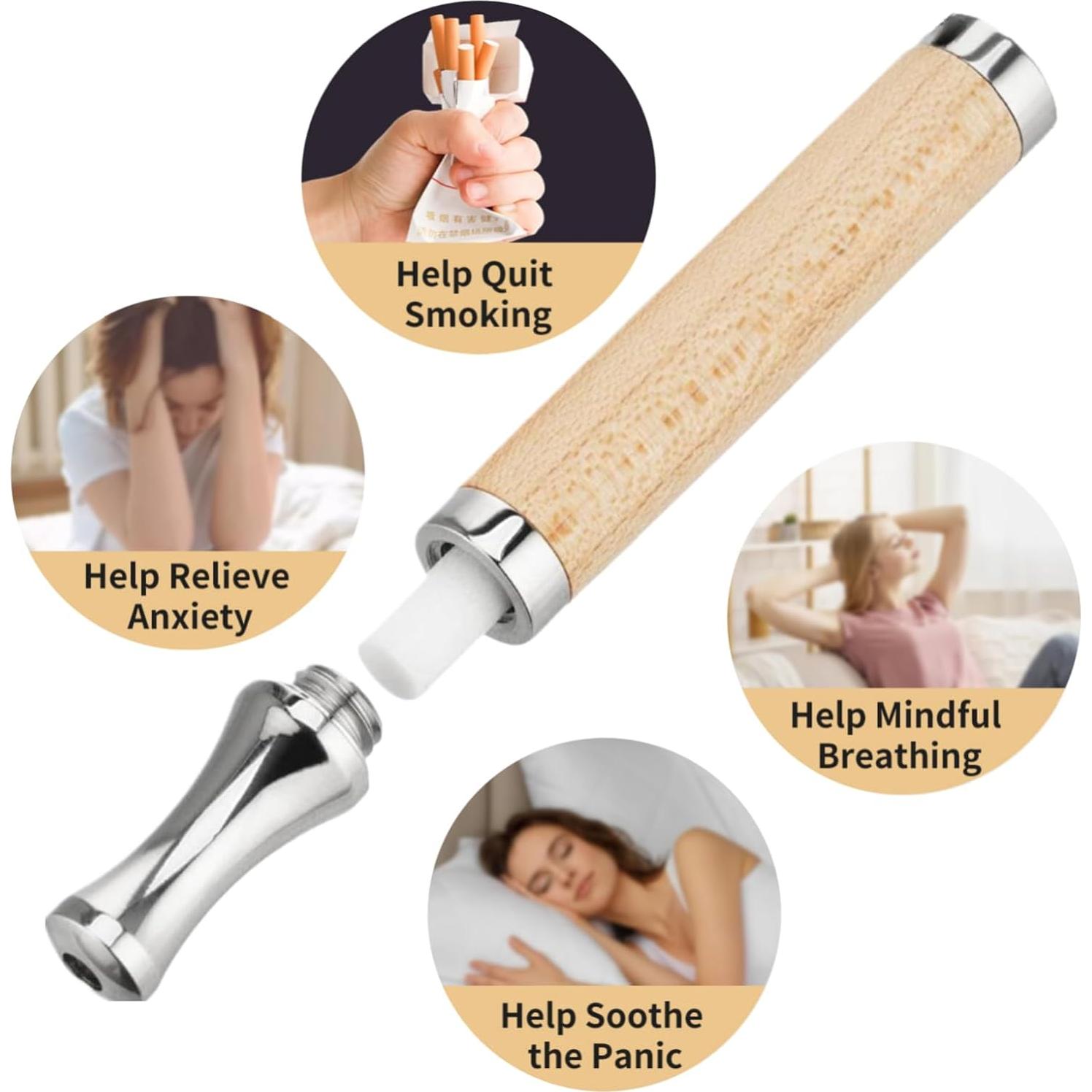 Inhalador Natural LINKHO para Cesación del Tabaco con Menta