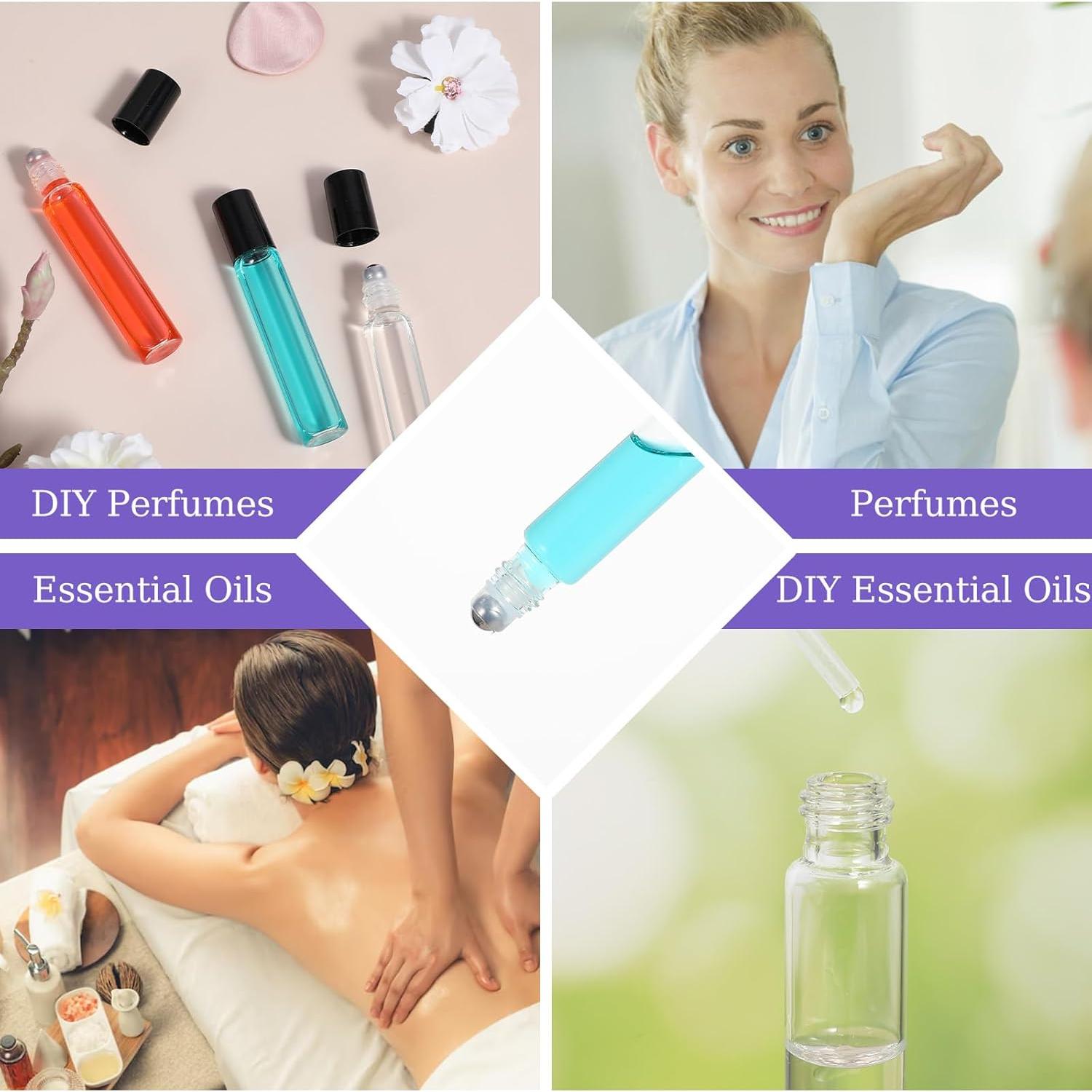 Paquete de 48 Botellas Rodantes Vidrio 10ml Abeillo