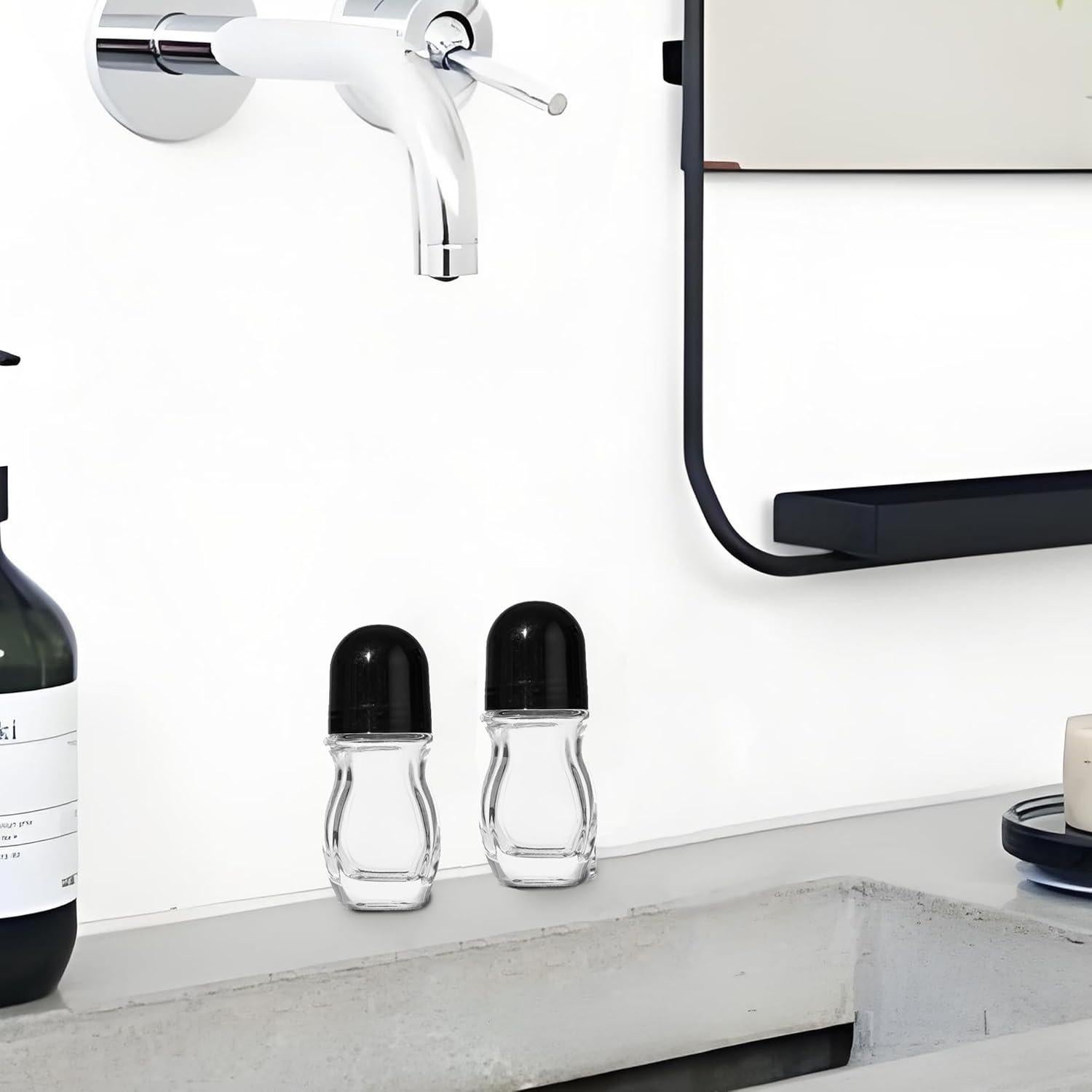 Botellas de Rodillo de Vidrio 50ml Genérico 2 Pcs Reutilizables