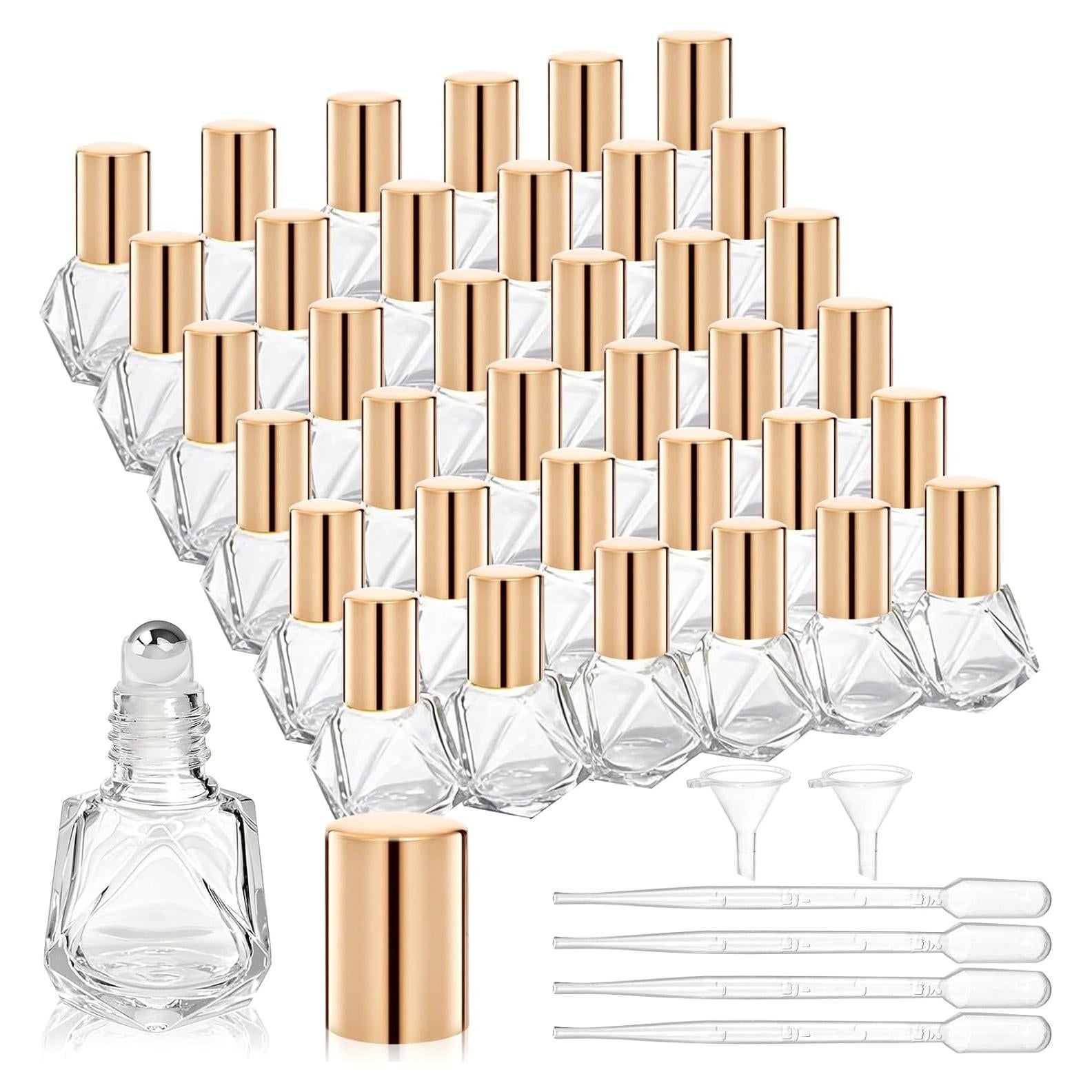 Paquete de 36 Botellas Vacías de Aceite Esencial ELFULLY 8ml