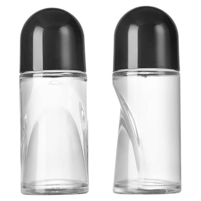 2 Botellas de Rodillo de Vidrio WLngtv 50ml a Prueba de Fugas