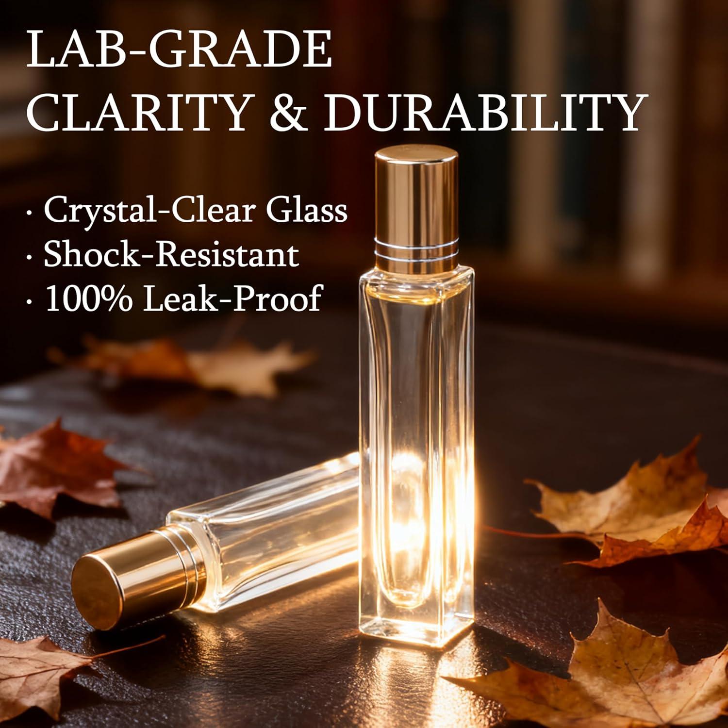 Paquete de 4 botellas de vidrio 10ml SemiShare con rodillo