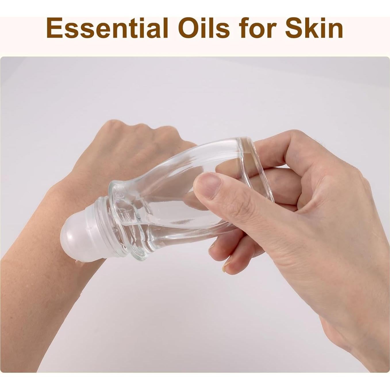 Paquete de 4 Botellas de Vidrio 50mL Newzoll con Tapas Negras