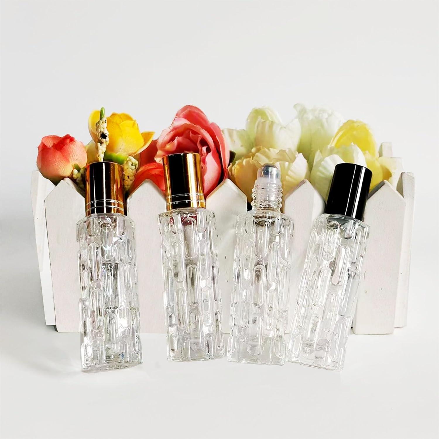 8 Botellas de Vidrio 10ml con Rodillo PYAWI - Accesorios Viaje