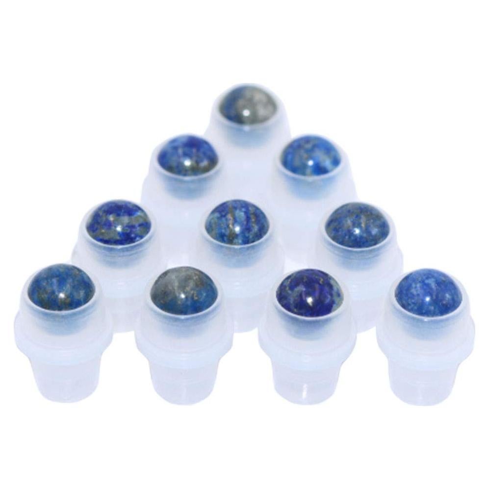 10 Bolas de Rodillo de Lapis Lazuli para Aceites Esenciales