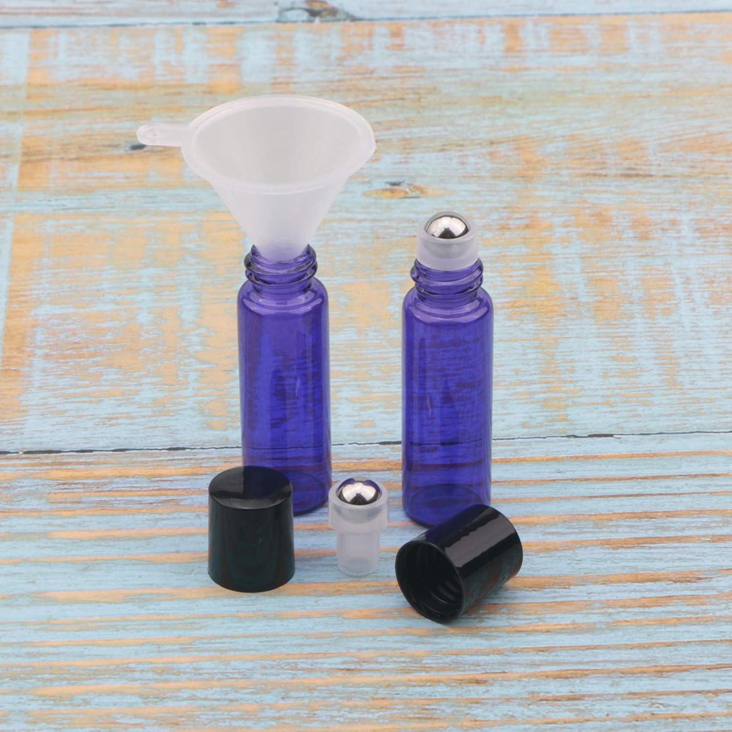 Botellas de Aceite Esencial JIUWU 5ml Moradas - Pack de 15